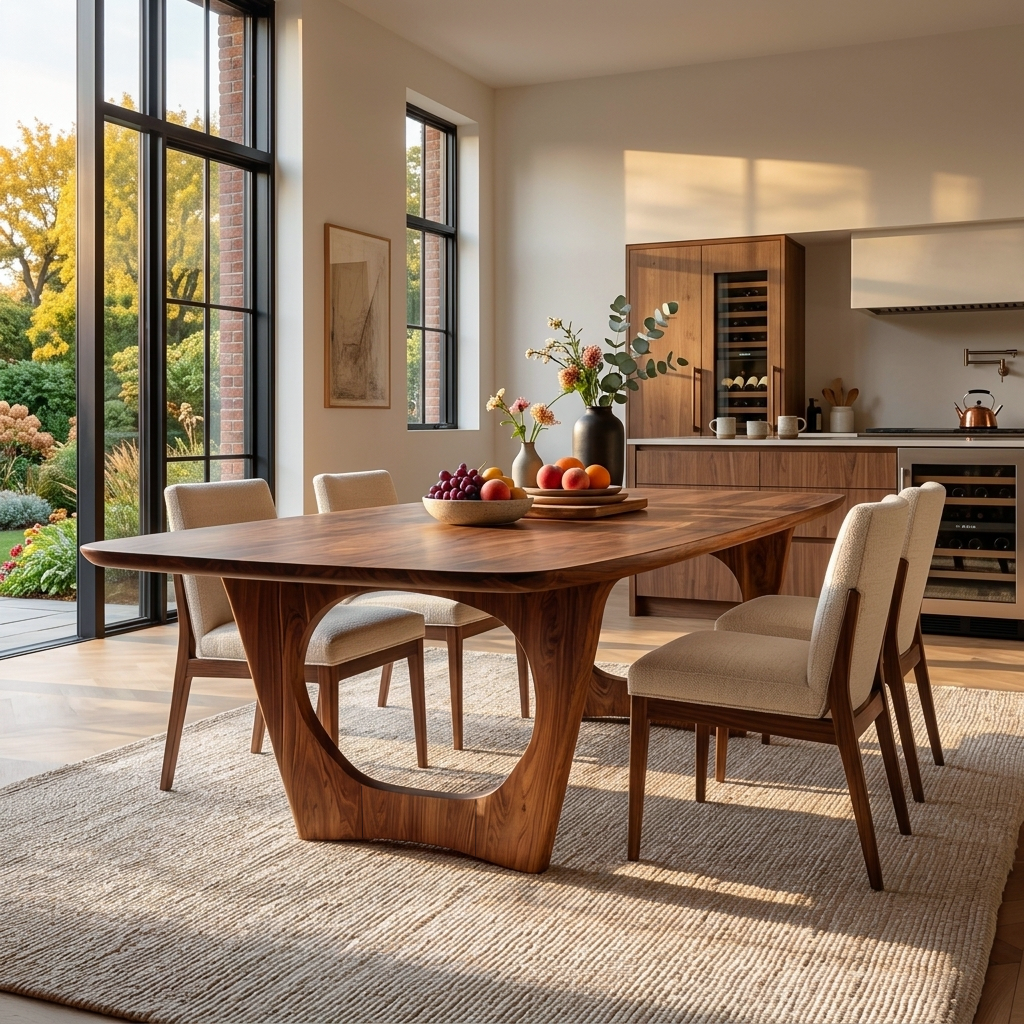 Mid Century Wooden Dining Table For Home RTTHTTDN039