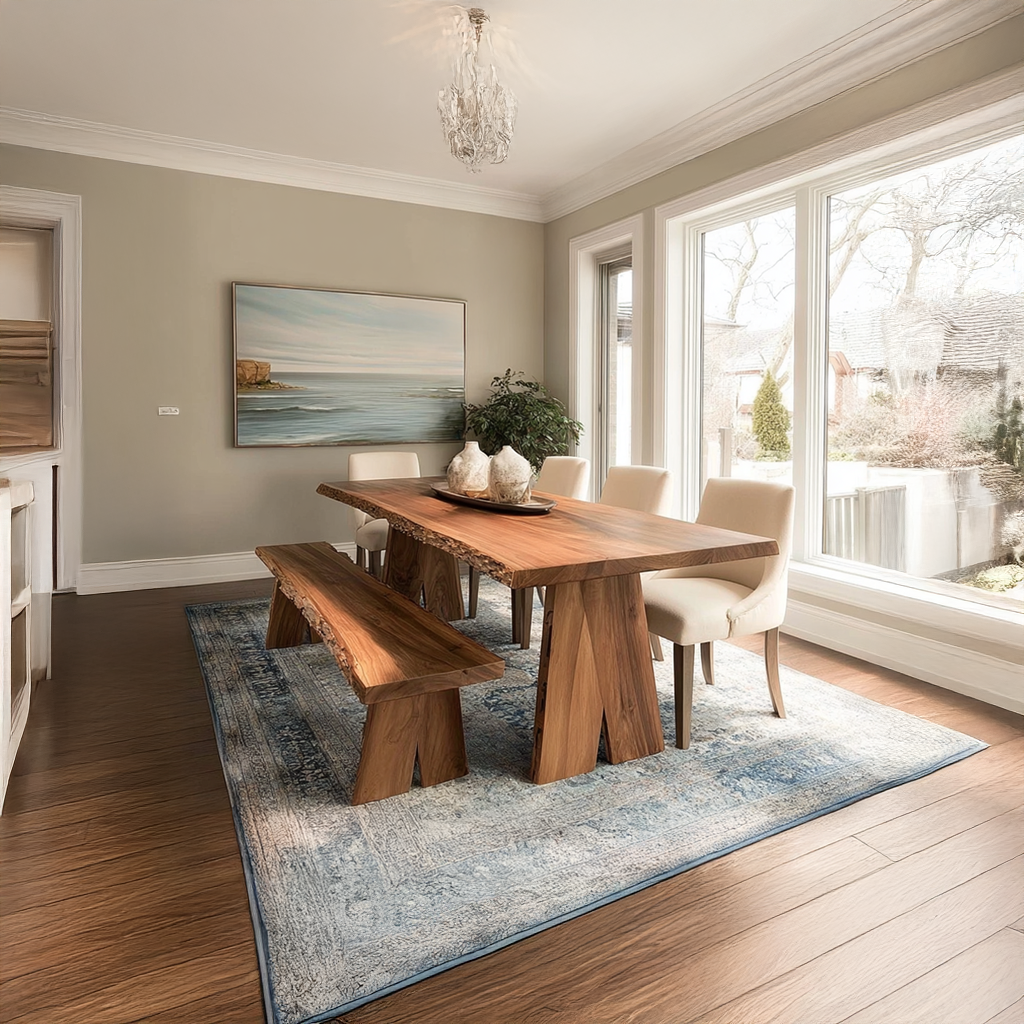 Rustic Dining Table For Dining Room SINLSADT037