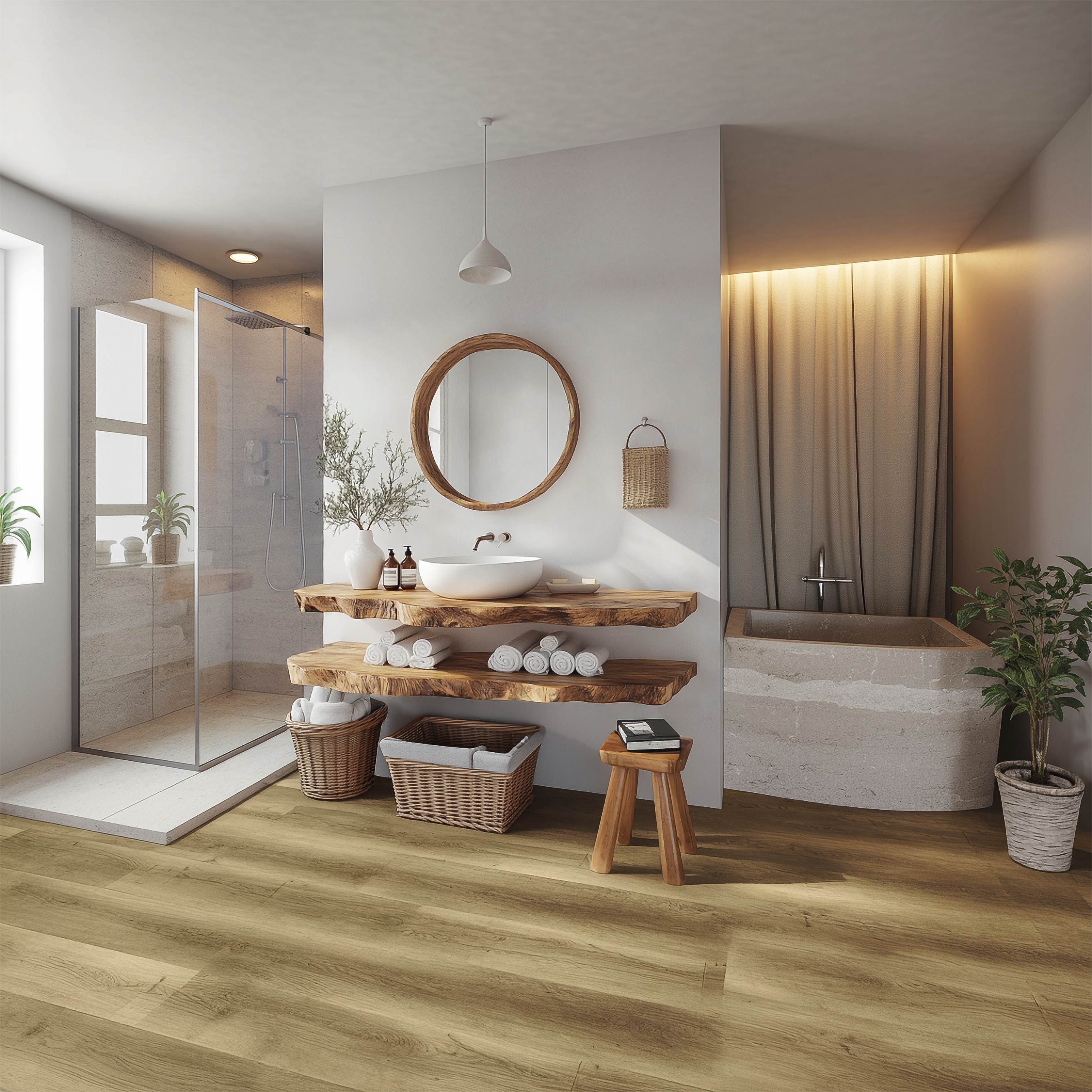 Mid Century Bathroom Vanity Shelf Elegant Wood Bathroom Look SINLSABRV244