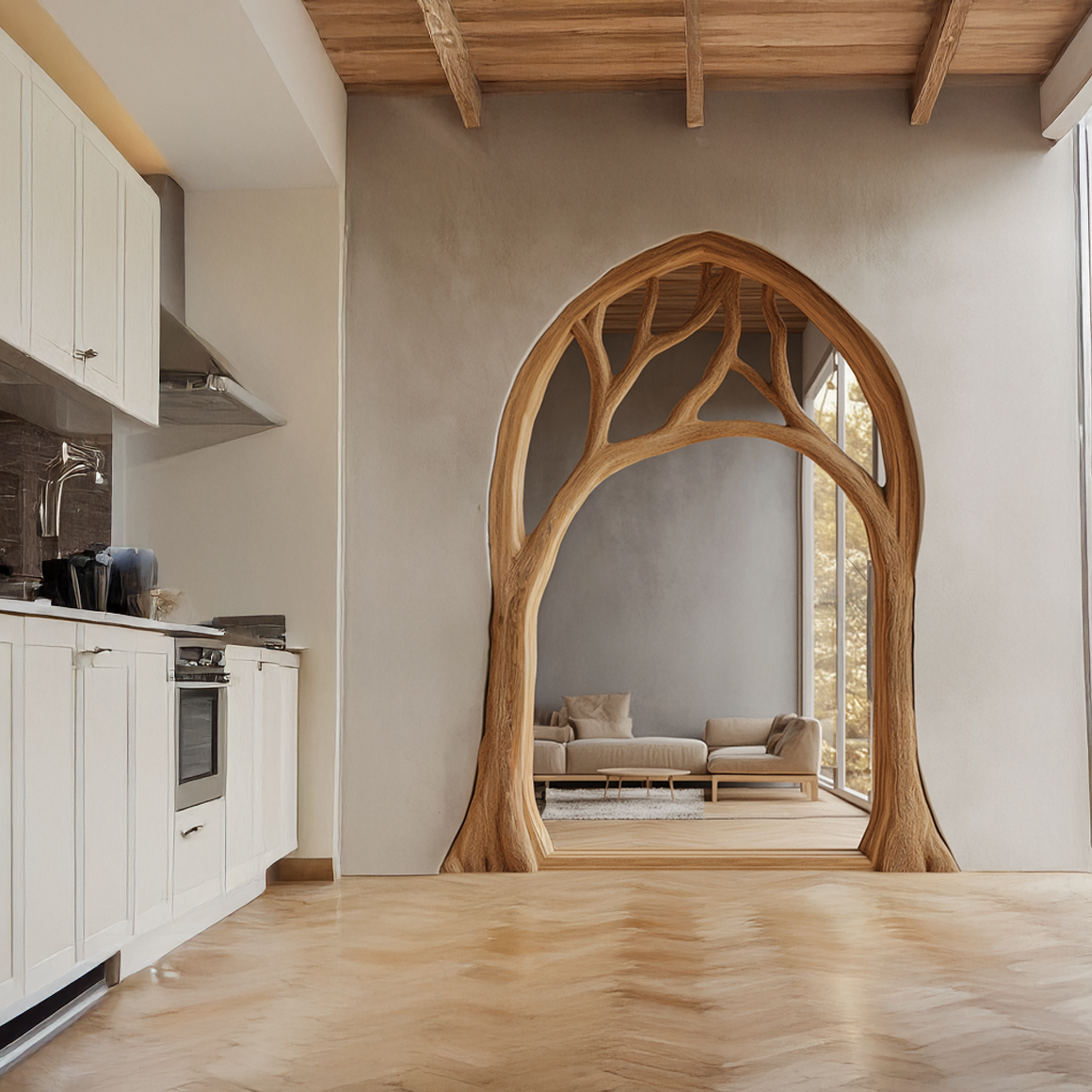 Organic Tree Form Archway For Interior Or Entryway SINLSADF002