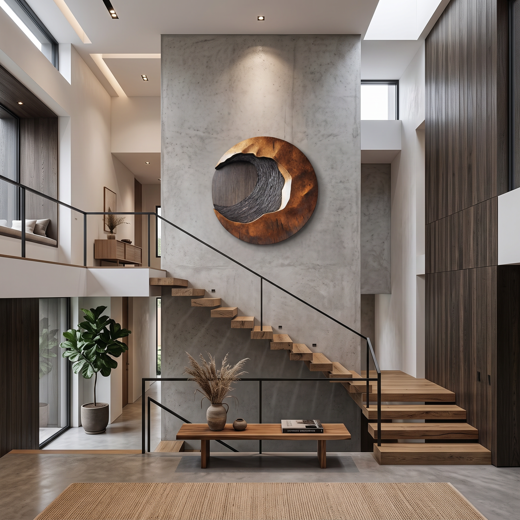 Handcrafted 3D Wood Wall Art For Entryway Focal Point SILDTTNWA011