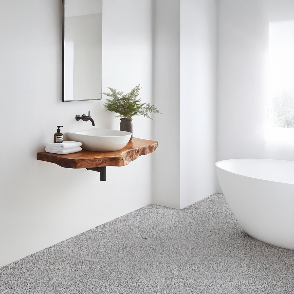 Rustic Bathroom Vanity Shelf Handcrafted Wood Bathroom Accent SINLSABRV226