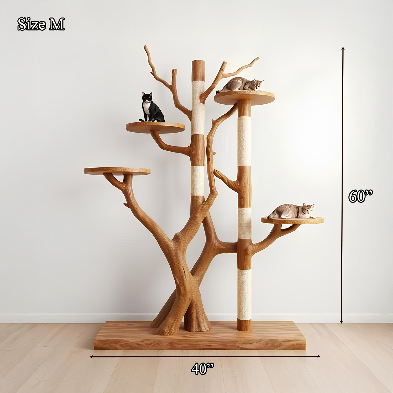 Rustic Tree Cat Tower Modern Living Room SINLSATT028