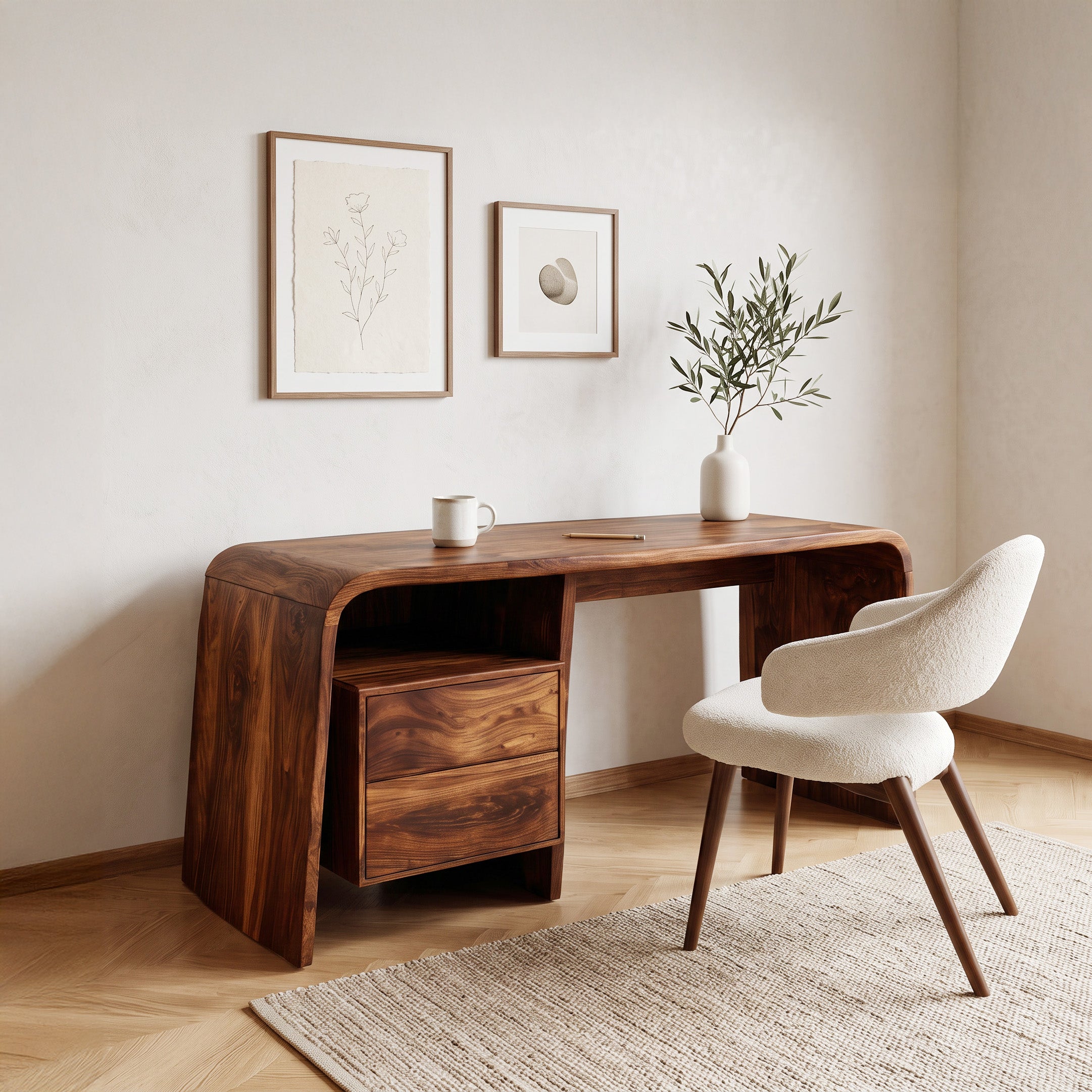 Modern Writing Desk With Drawers For Workspace RTTHHNDE102