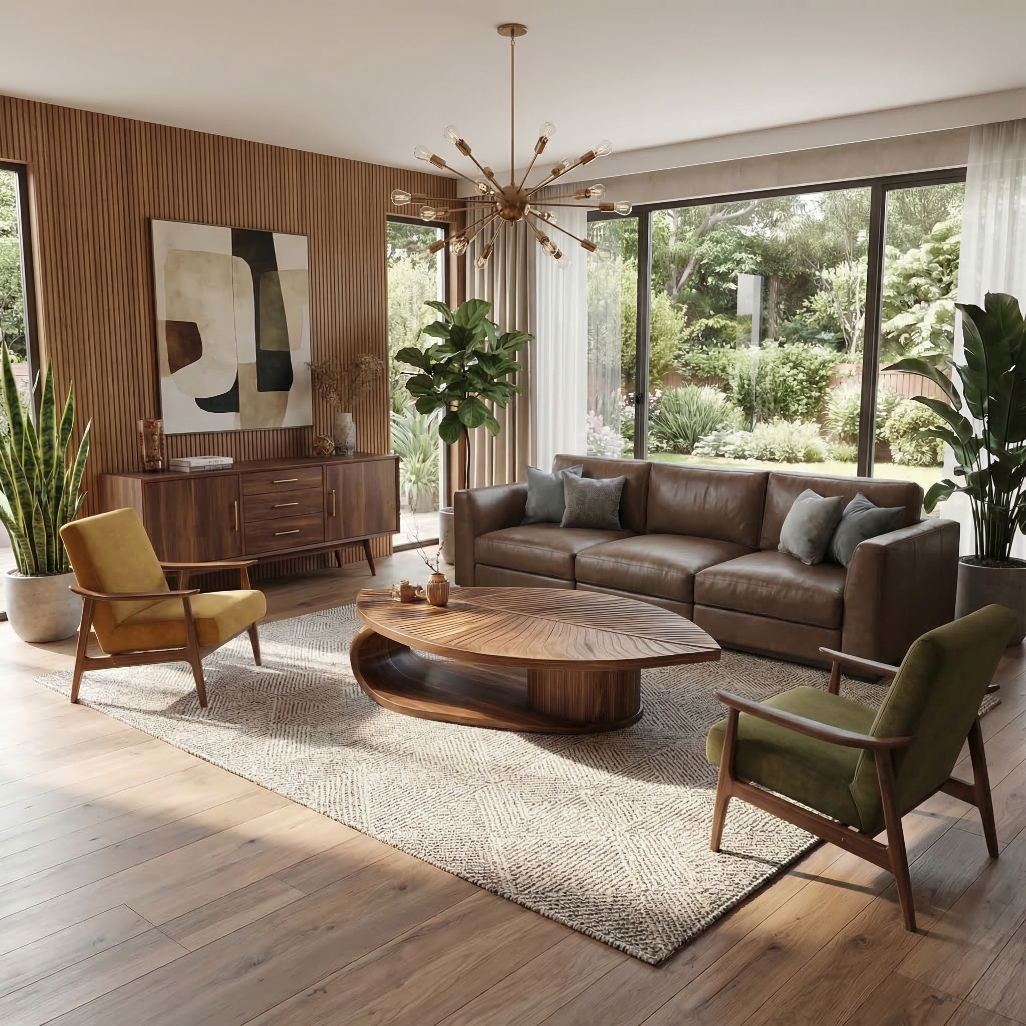 Scandinavian Solid Wood Coffee Table For Living Room SINLSACF334