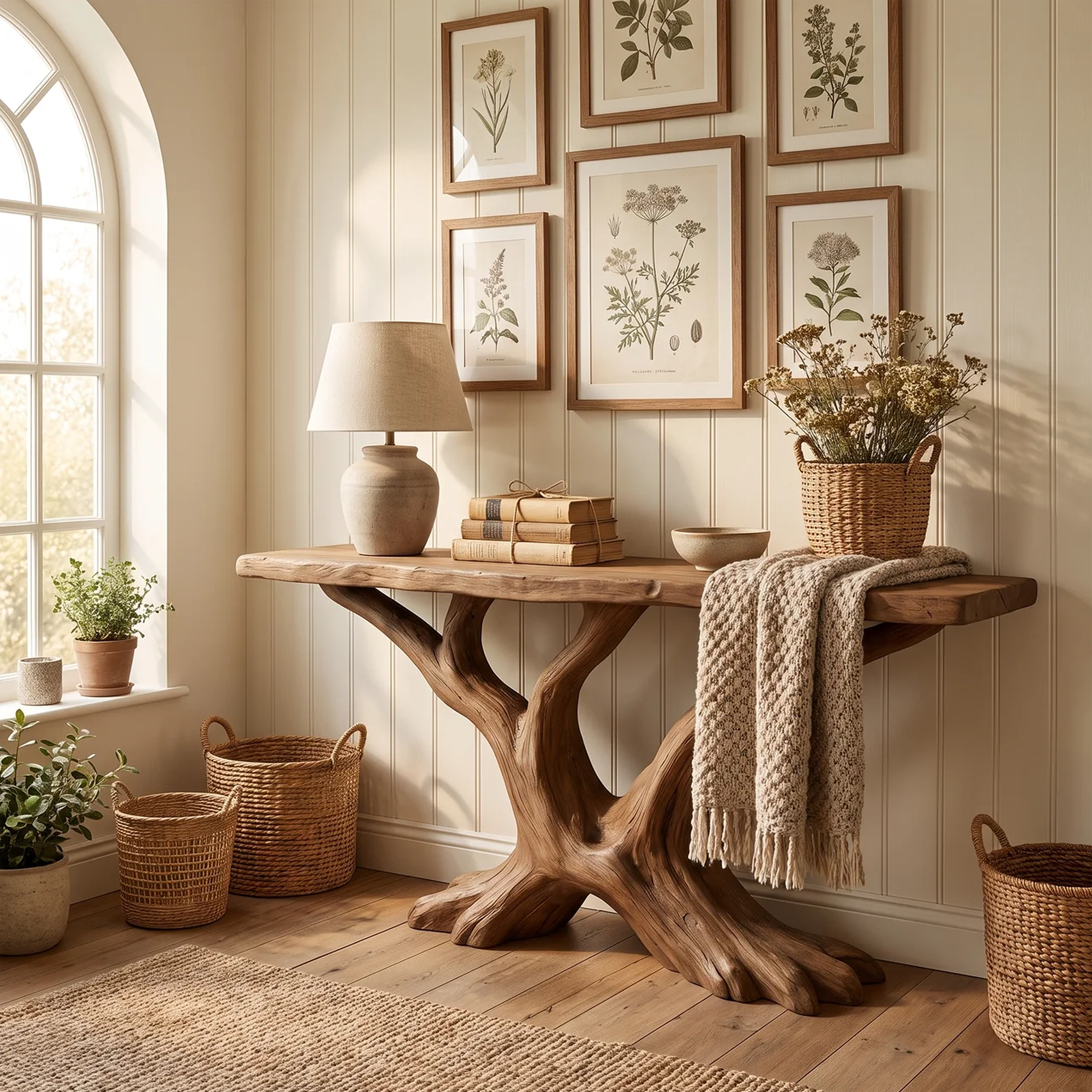 Contemporary Sculptural Console Table Modern Entryway SILDTTRCS113