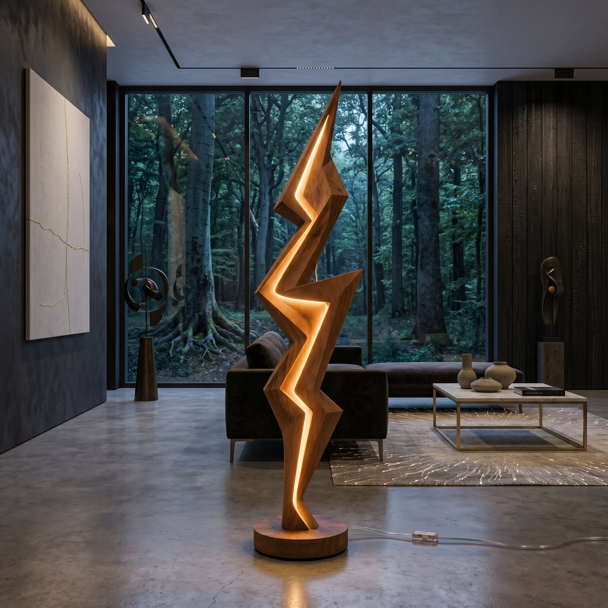 Minimalist Lightning Bolt Lamp For Modern Interior SILDTTNLAM040