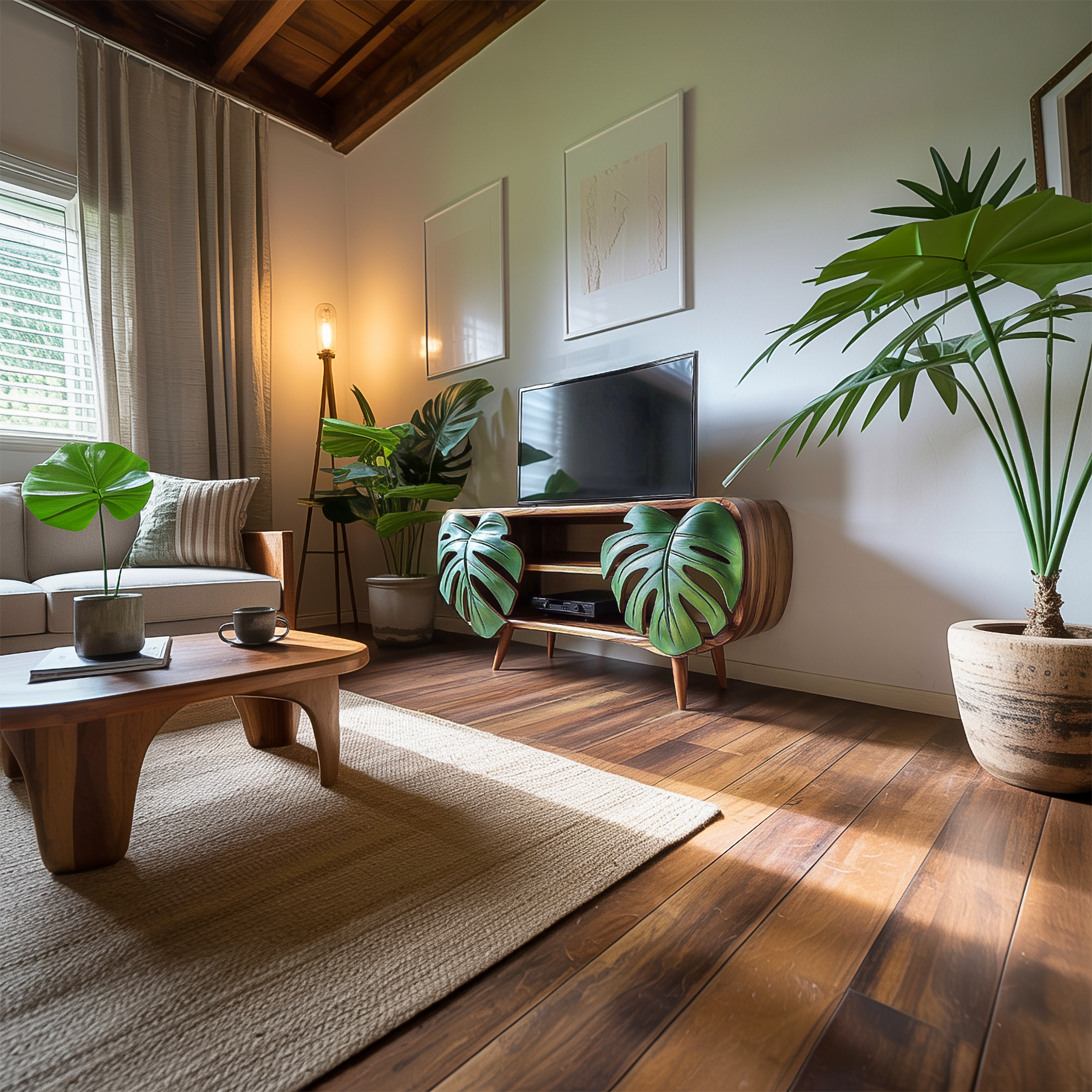 Mid Century TV Cabinet Living Room Decor SINLSASC329