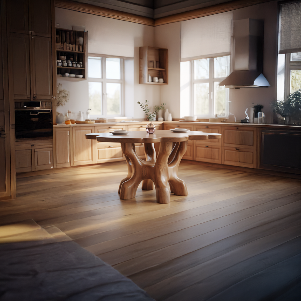 Rustic Organic Sculptural Dining Table Dining Room Or Living Room SINLSADT146