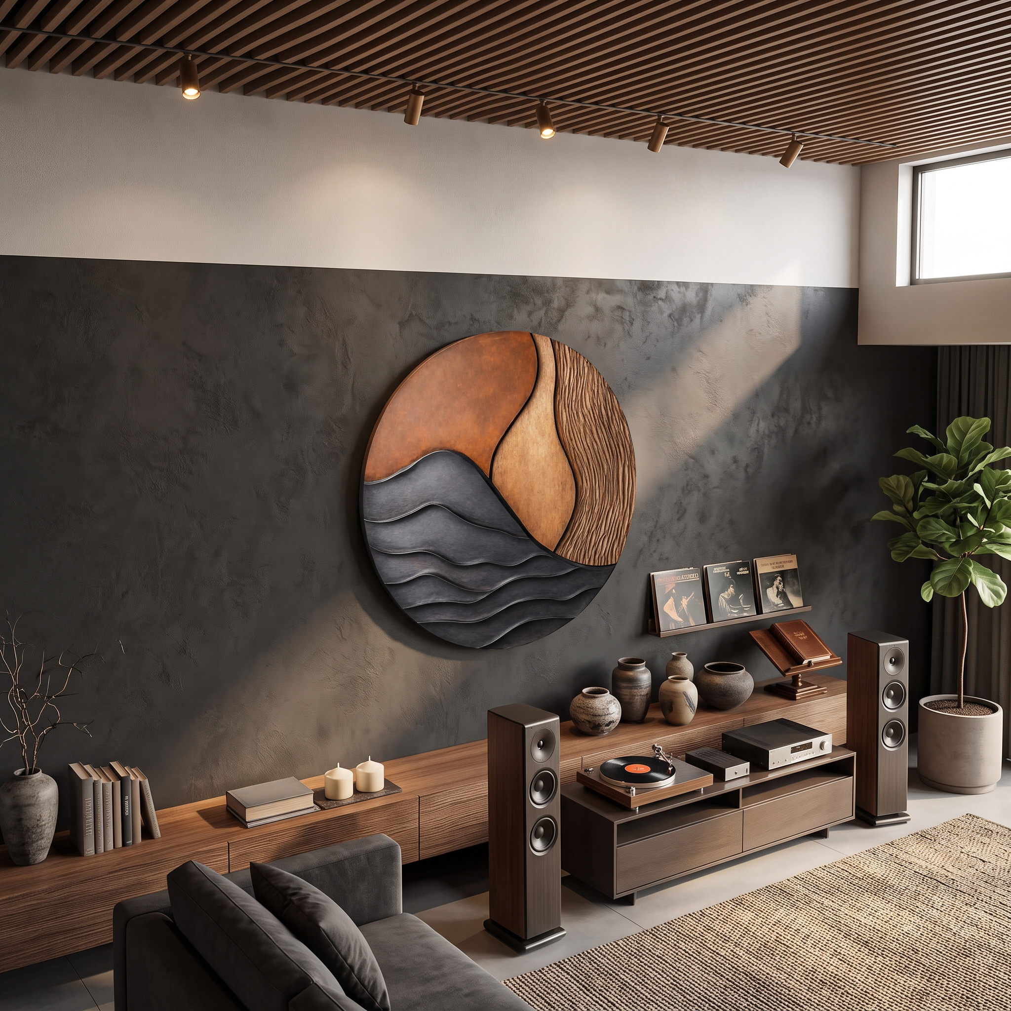 Mid Century Wood Wall Art For Bedroom Modern Home Decor SILDTTNWA013
