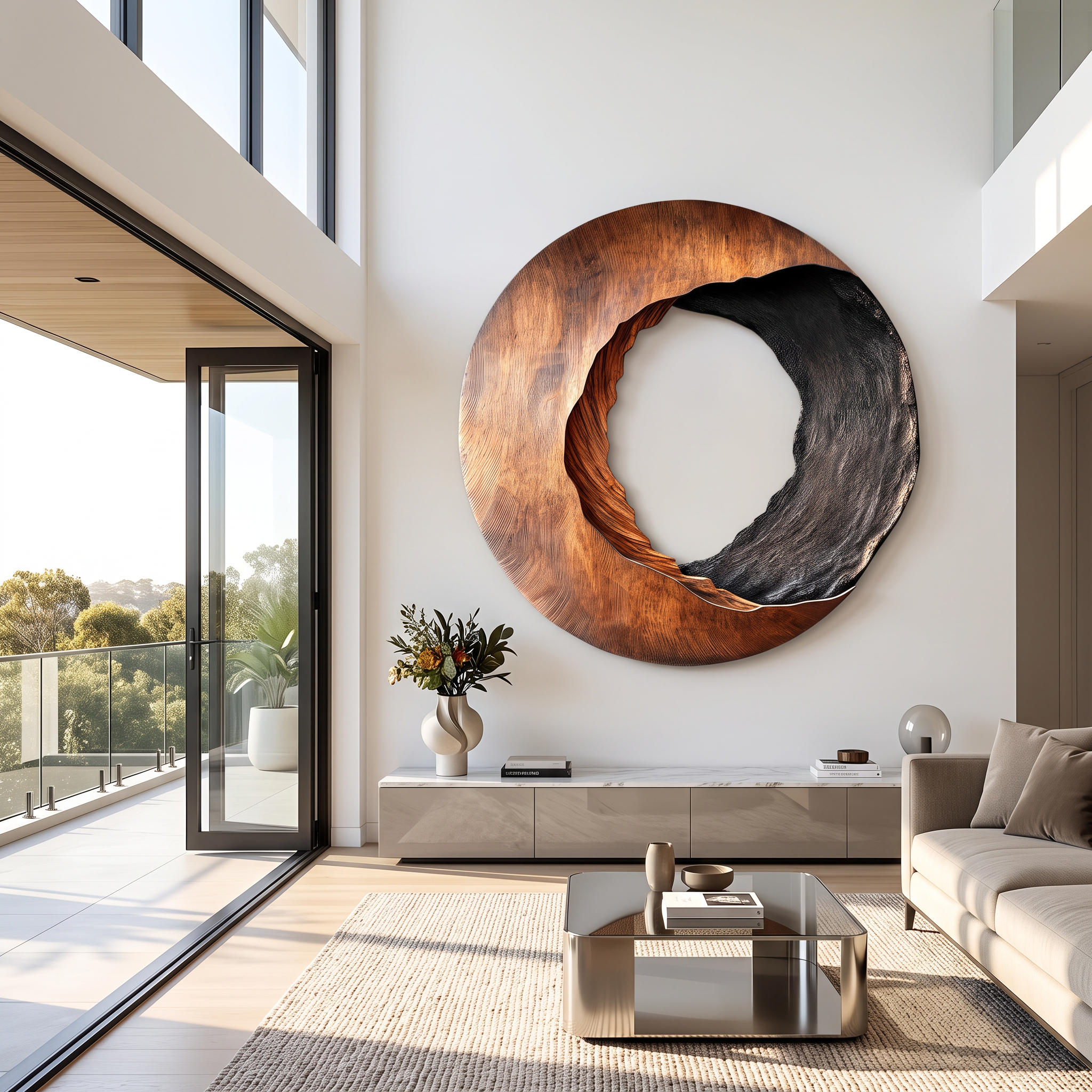 Handcrafted Solid Wood 3D Sculpture Wall Art For Home Living Room SILDTTRWA022