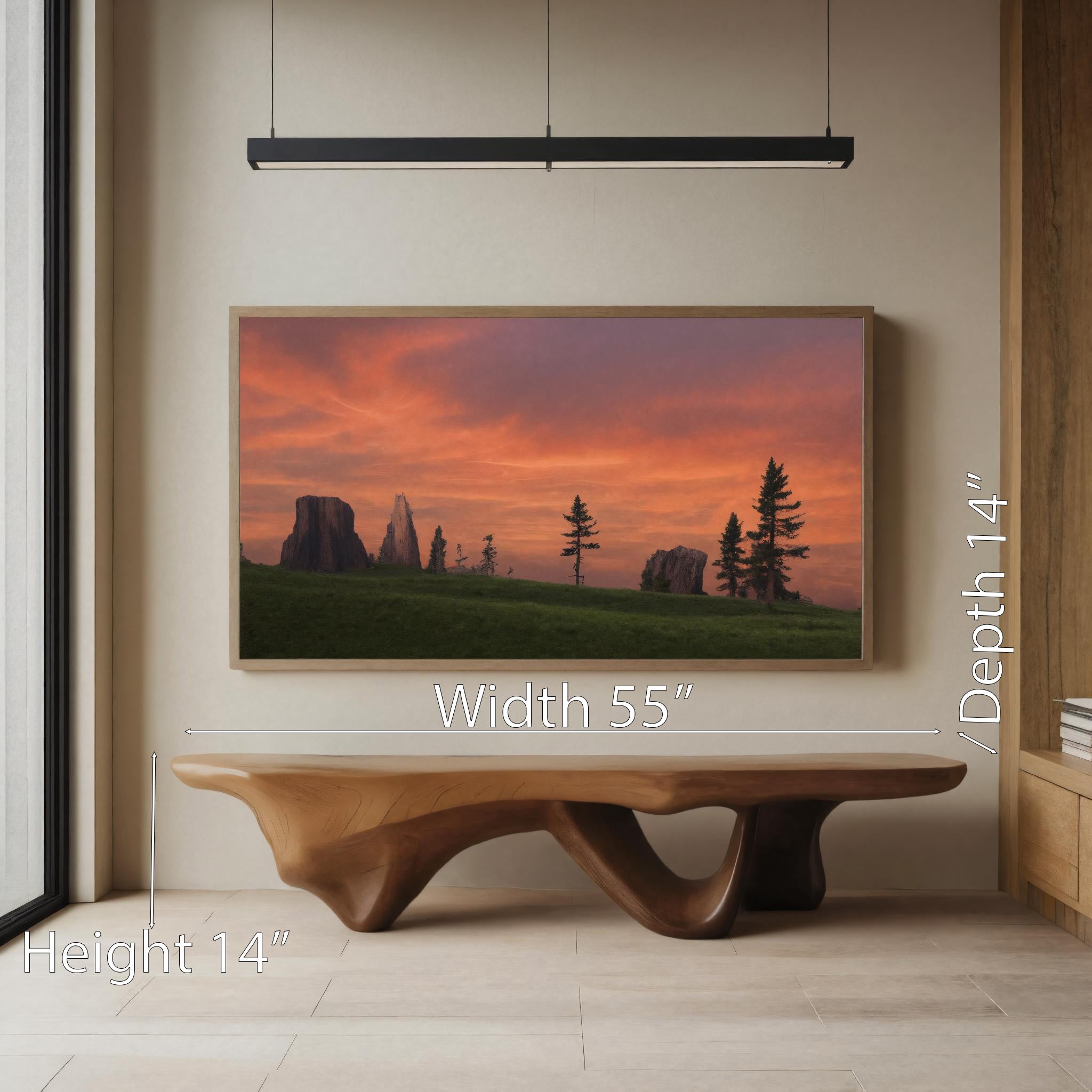 Modern Sculptural Bench With Flowing Design For Living Room SITHHNCHR040