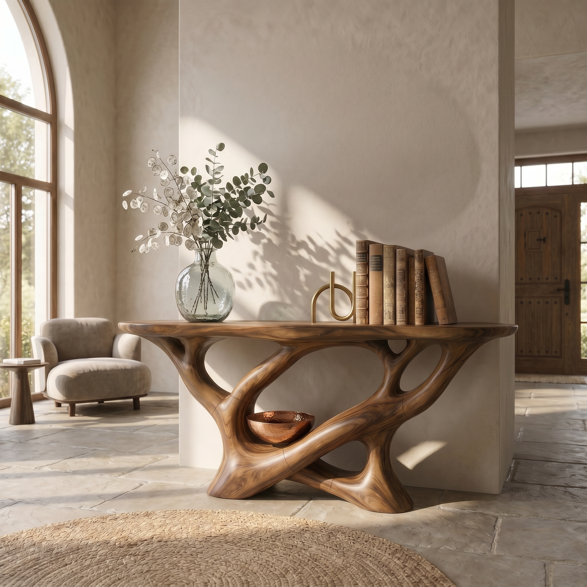 Modern Infinity Console Table Luxury Residence SILDTTRCS106