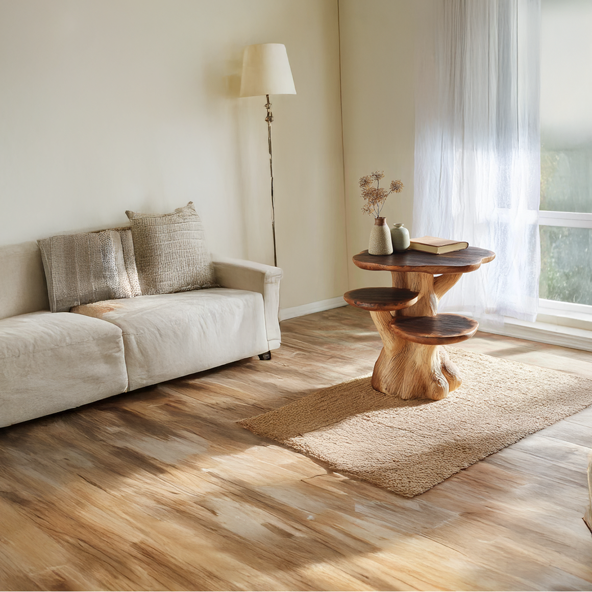 Rustic Mushroom End Table Living Room SINLSABT101