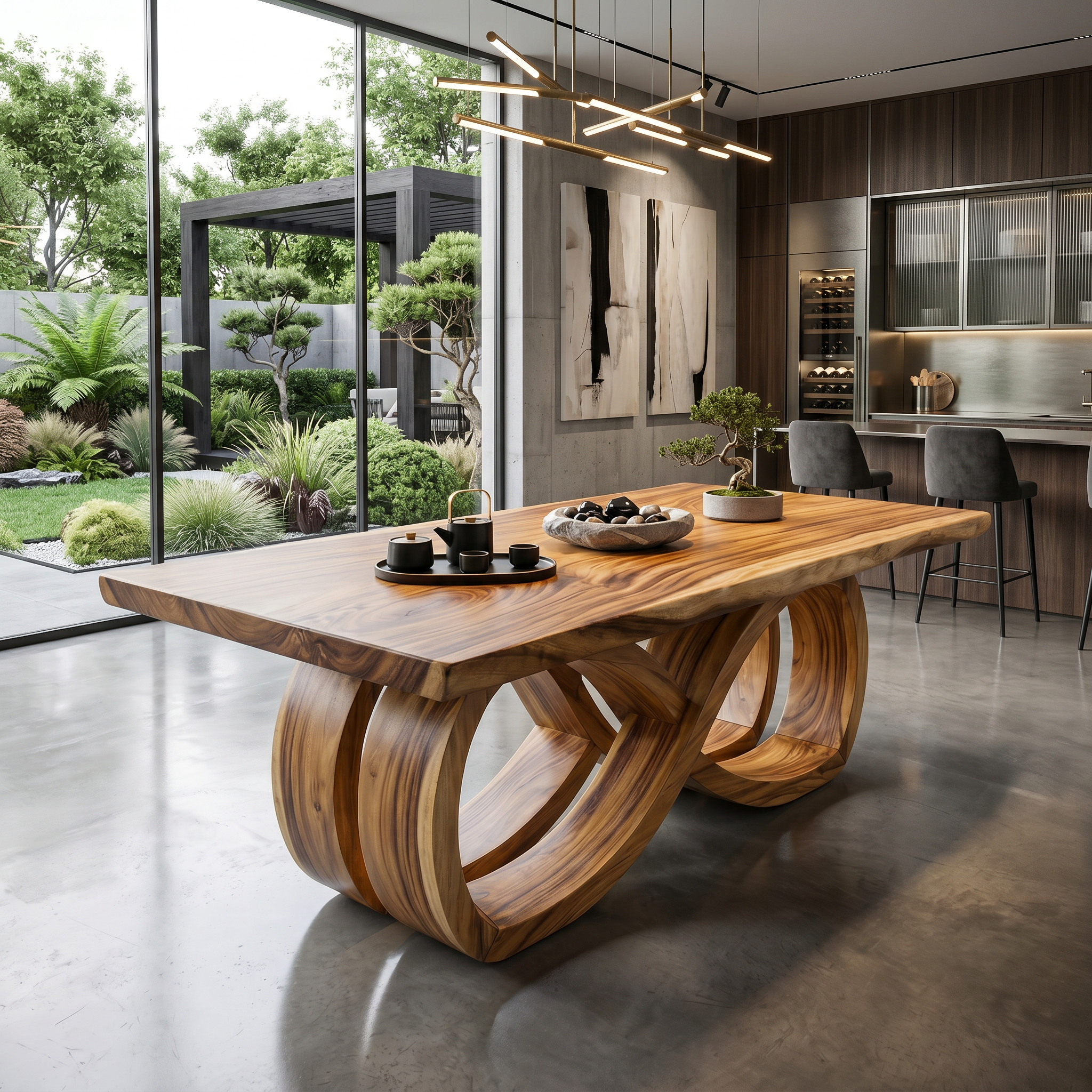Resort Entertaining Table For Tropical Villa Patio SILDTTRDN059