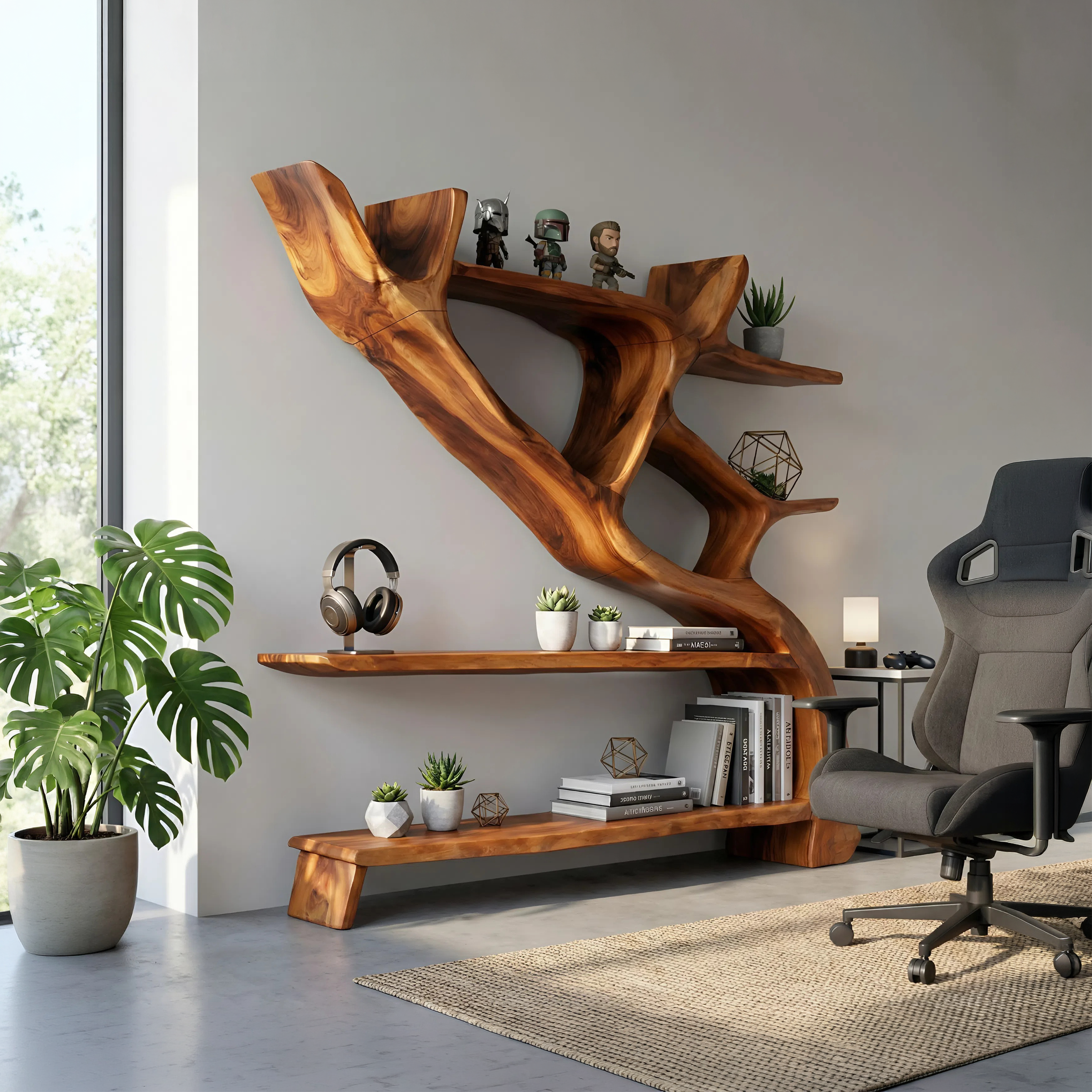 Scandinavian Artistic Bookshelf Storage Organizer For Study Room SILDTTNBS011