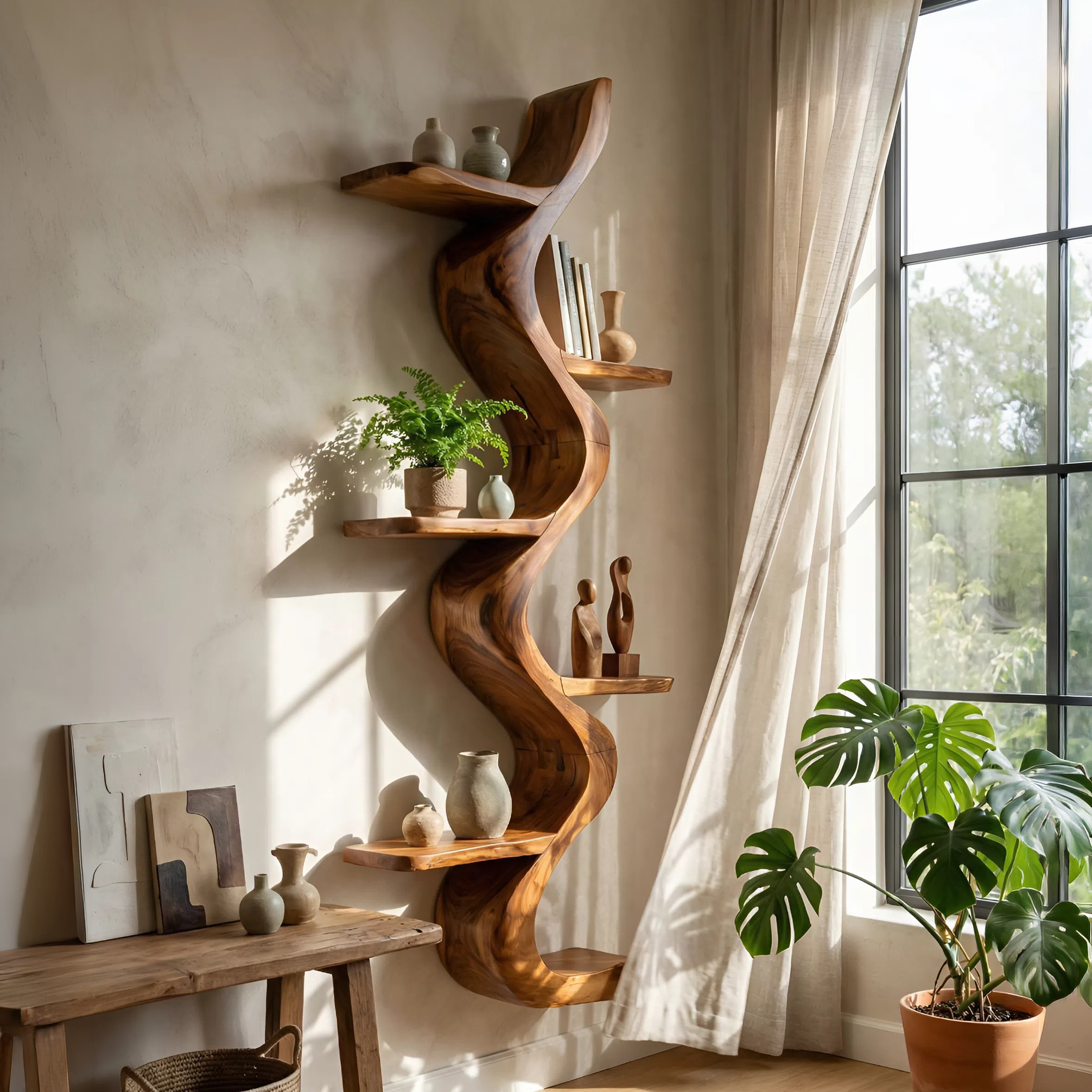 Minimalist Entryway Shelf For Hallway Storage Organizer SILDTTNWMS029