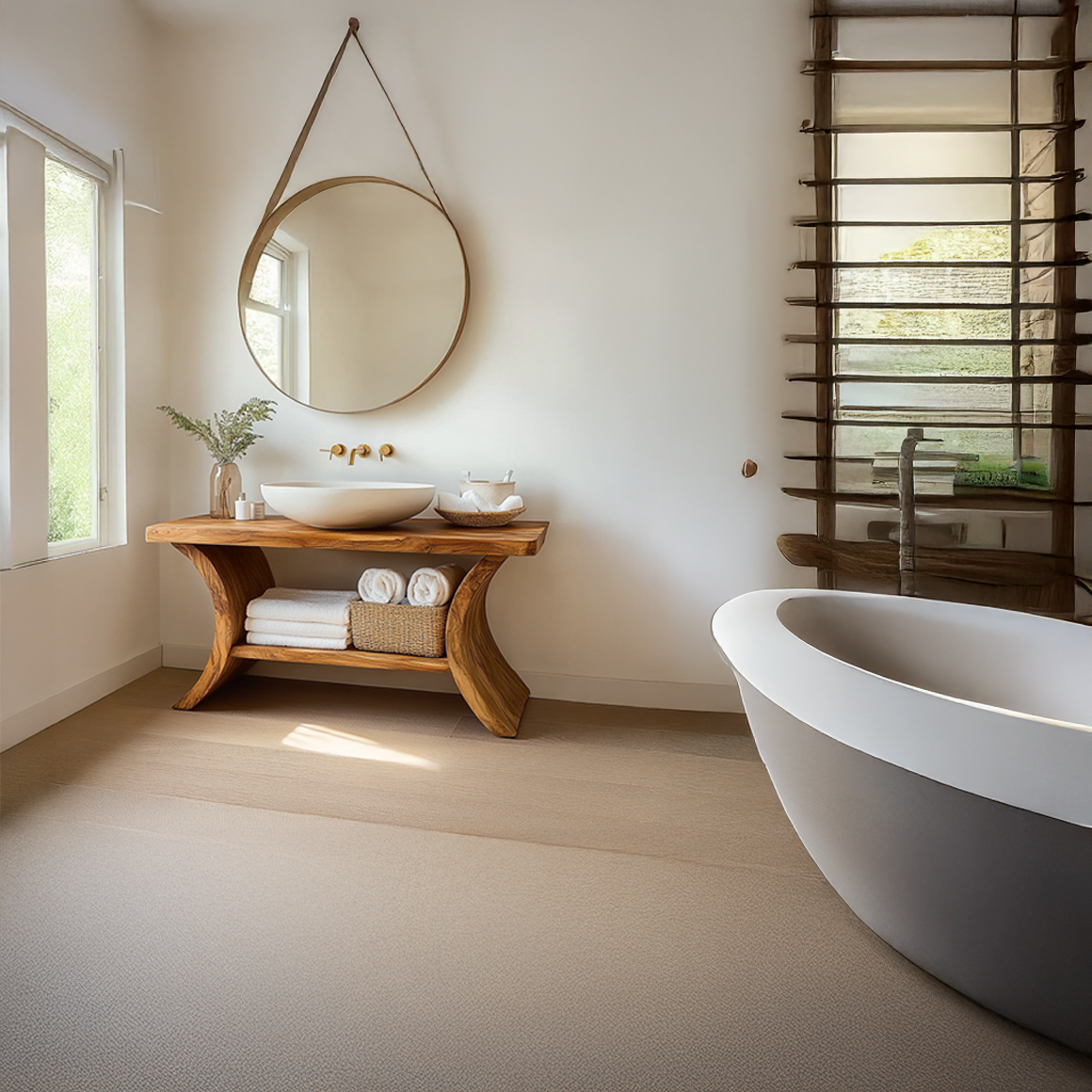 Rustic Wood Bathroom Vanity Table Cozy Bathroom Interior SINLSABRV200