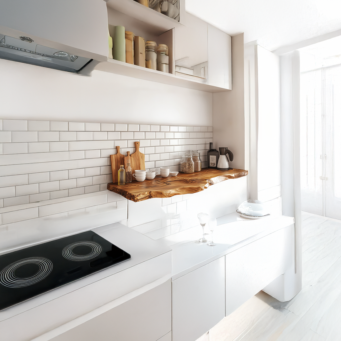 Live Edge Floating Shelf Handcrafted Kitchen Wall Storage Display SINLSAFL296