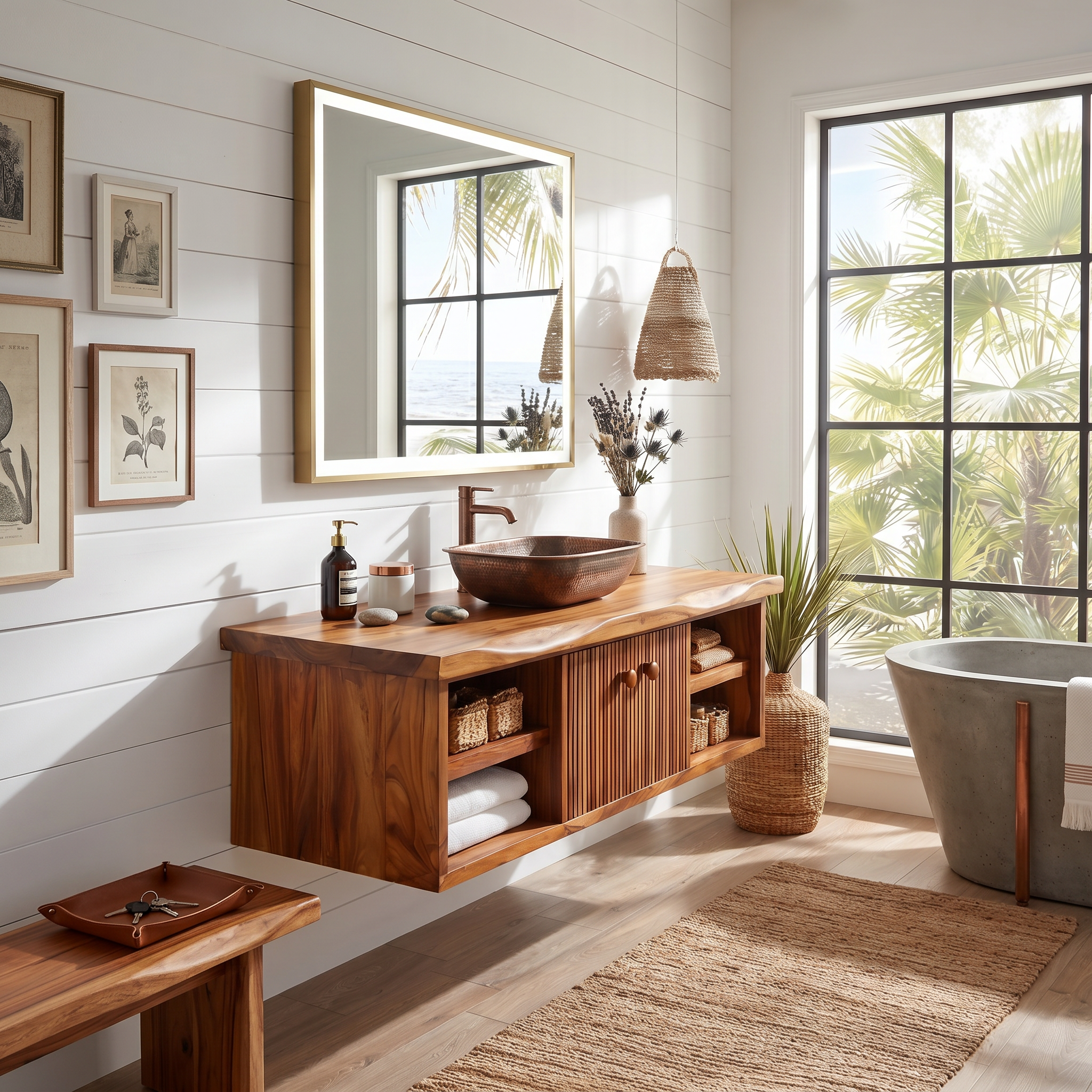 Minimalist Vanity Cabinet Bright Modern Bathroom SILDTTRBRV193