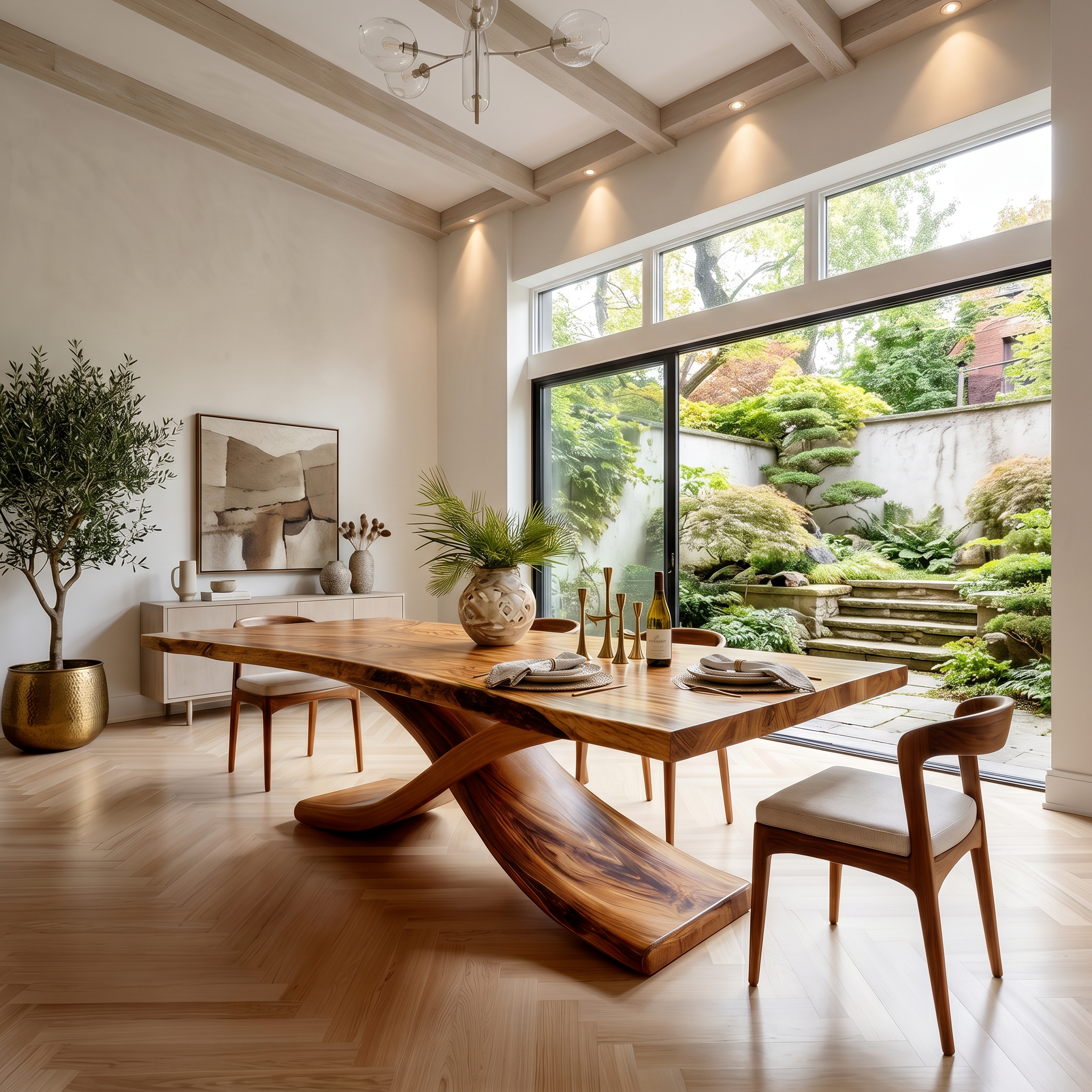 Modern Thick Top Dining Table For Kitchen Dining Area SILDTTNDN021