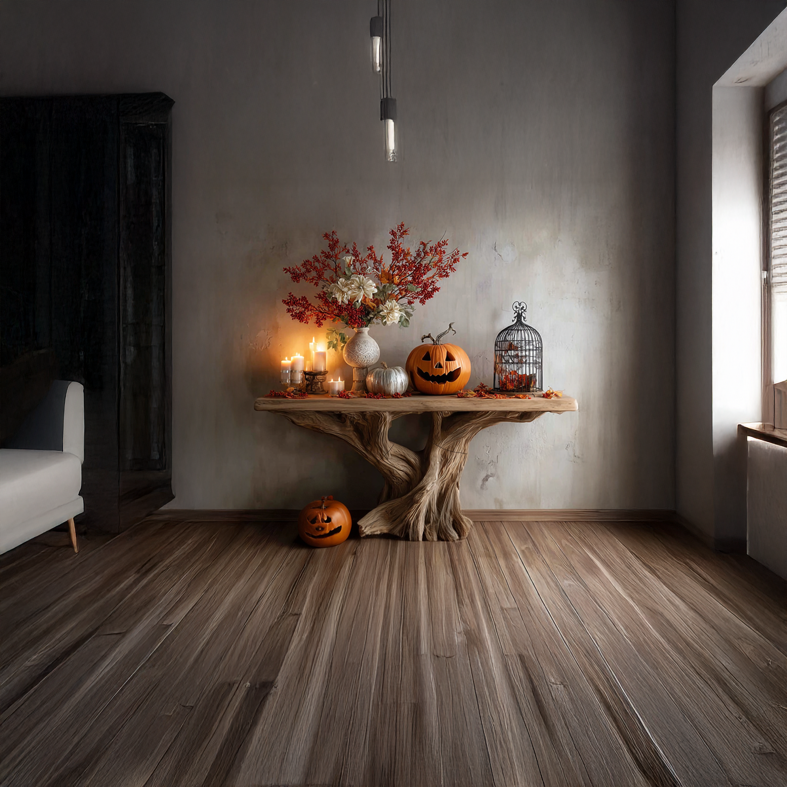 Rustic Natural Console Entryway Decor SINLSACS142