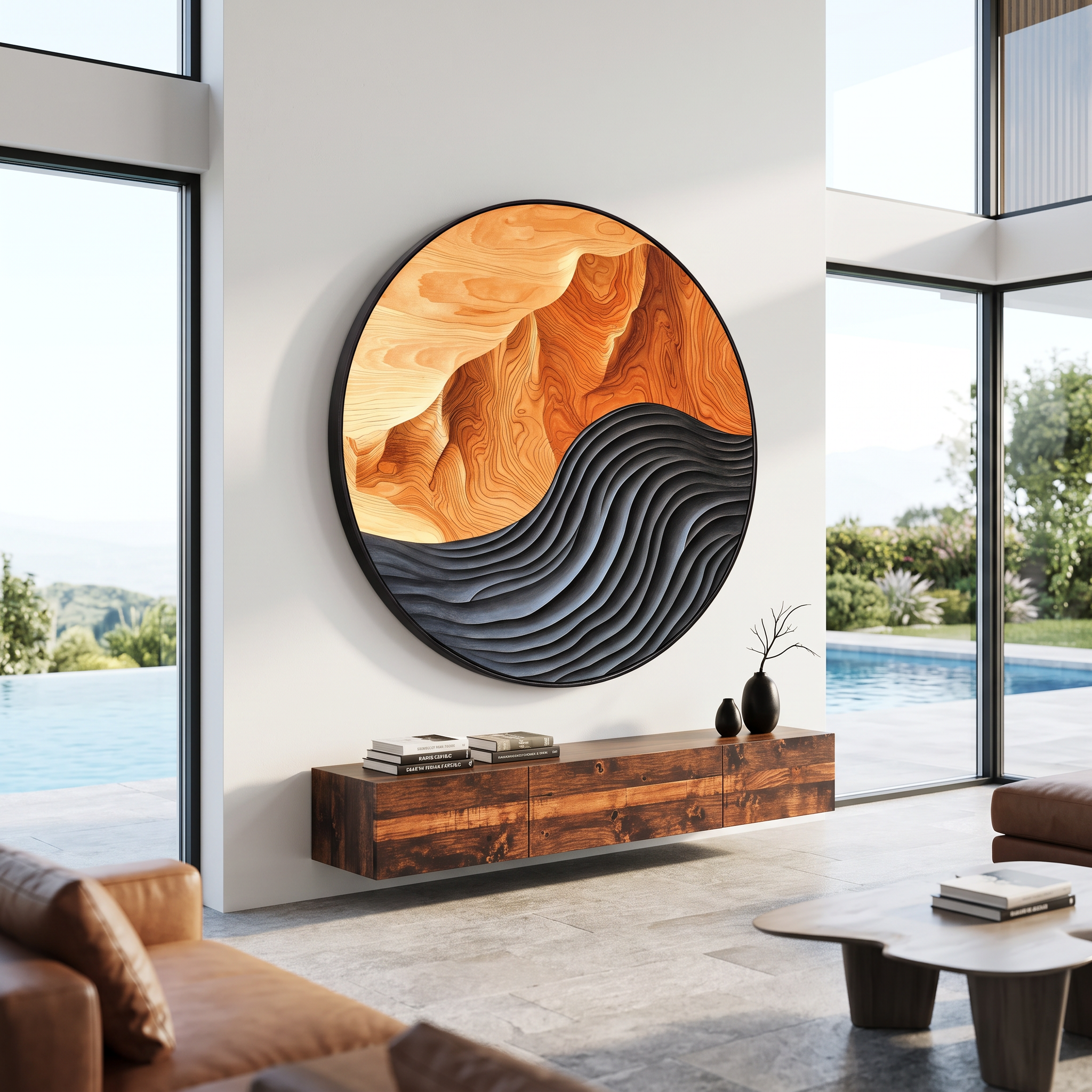 Mid Century Large Sculpture Wall For Entryway Inspiration SILDTTRWA002