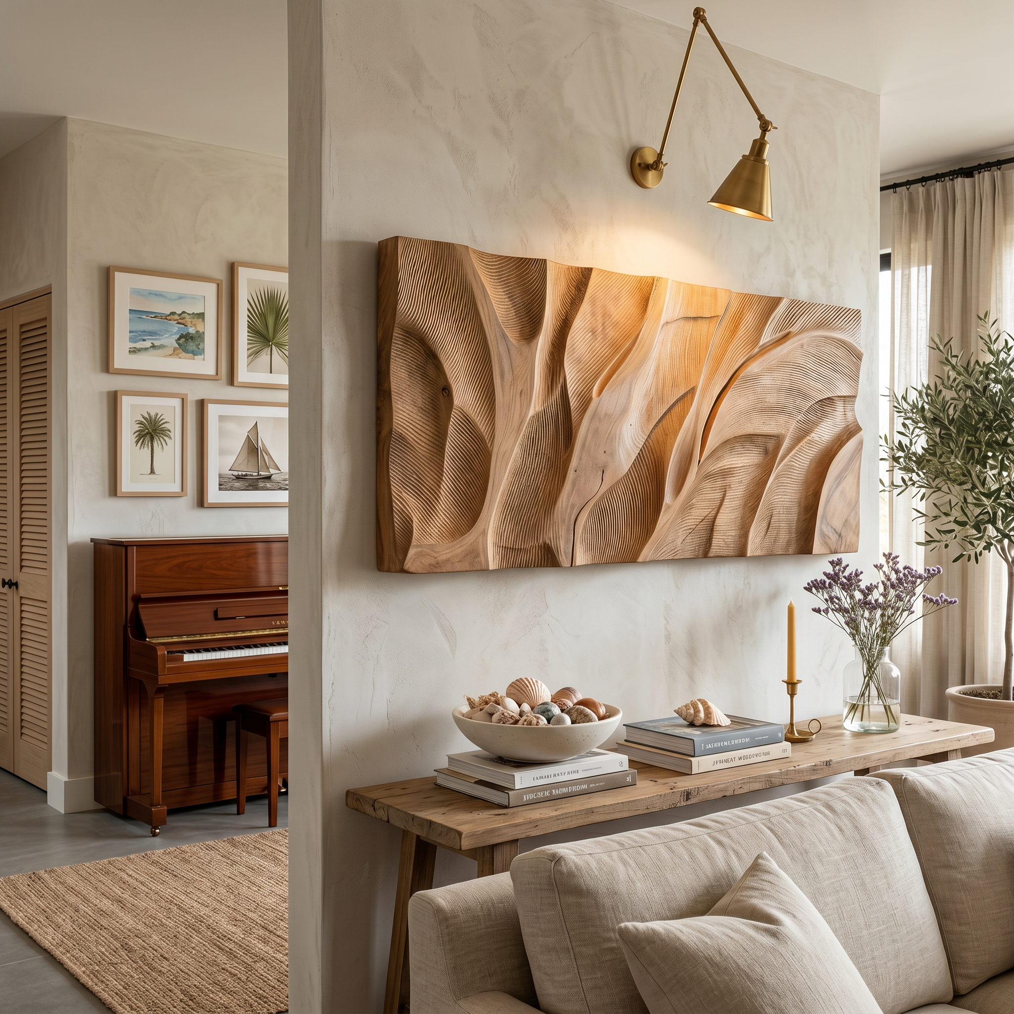 Wooden Wall Art With Textured Design For Kitchen SILDTTRWA139