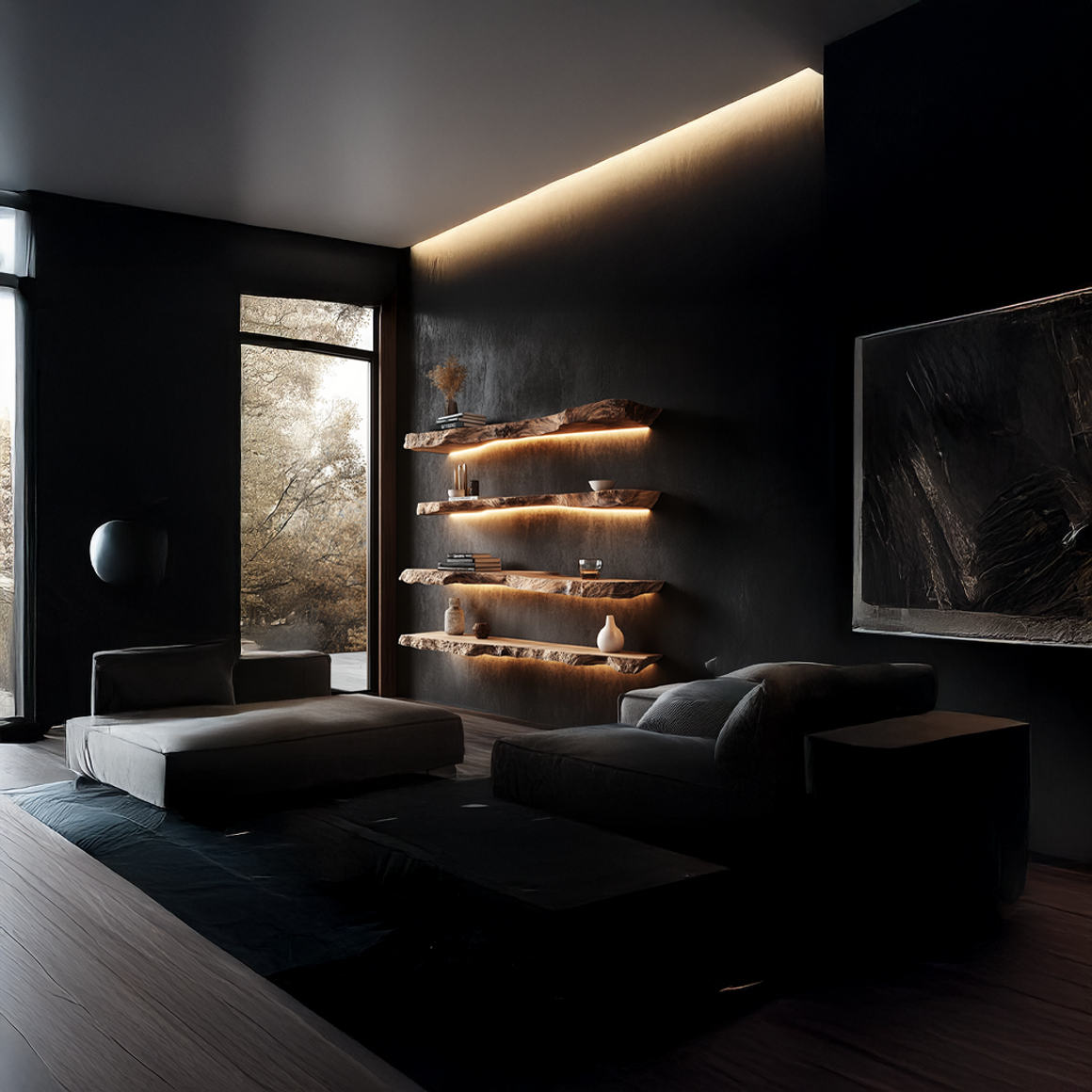 Rustic Floating Bookshelf Living Room Or Bedroom SINLSAFL192