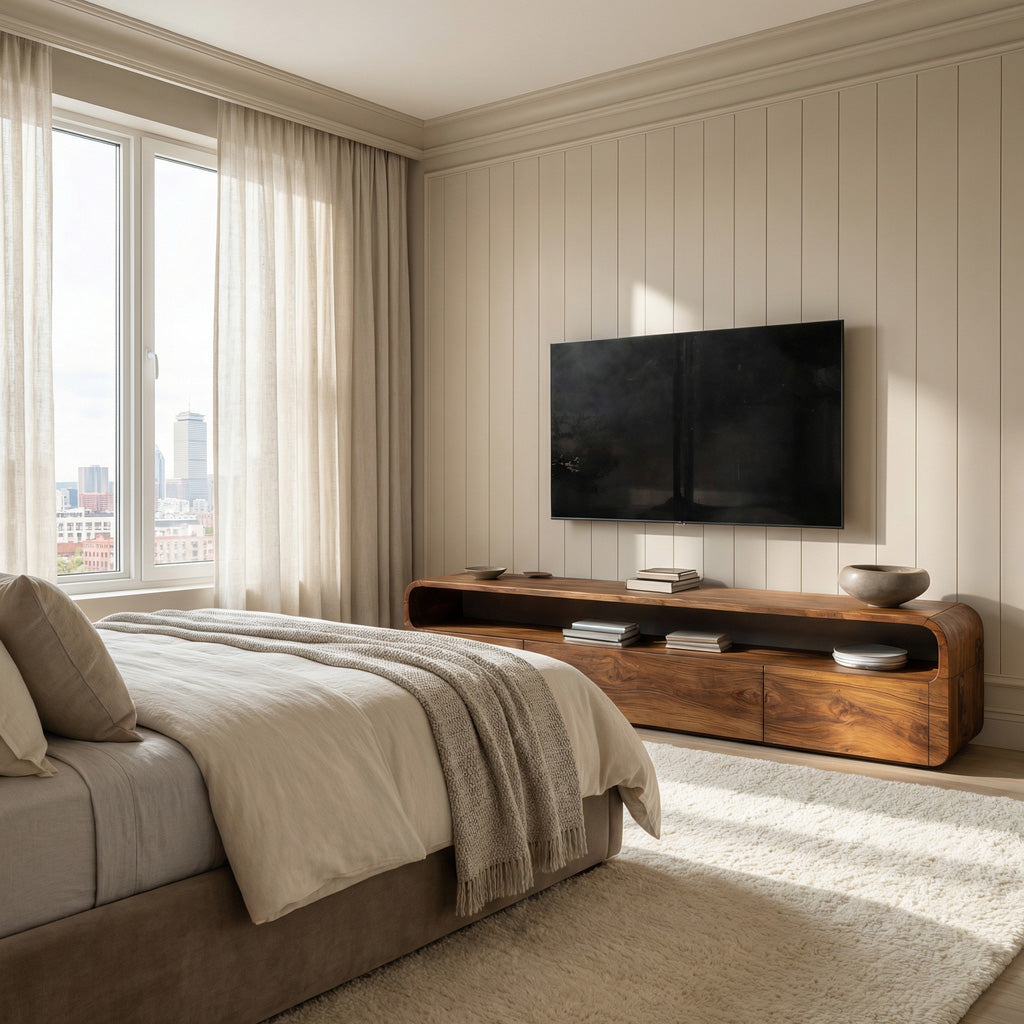 Modern Organic TV Console For Living Room RTTHHNTVC071