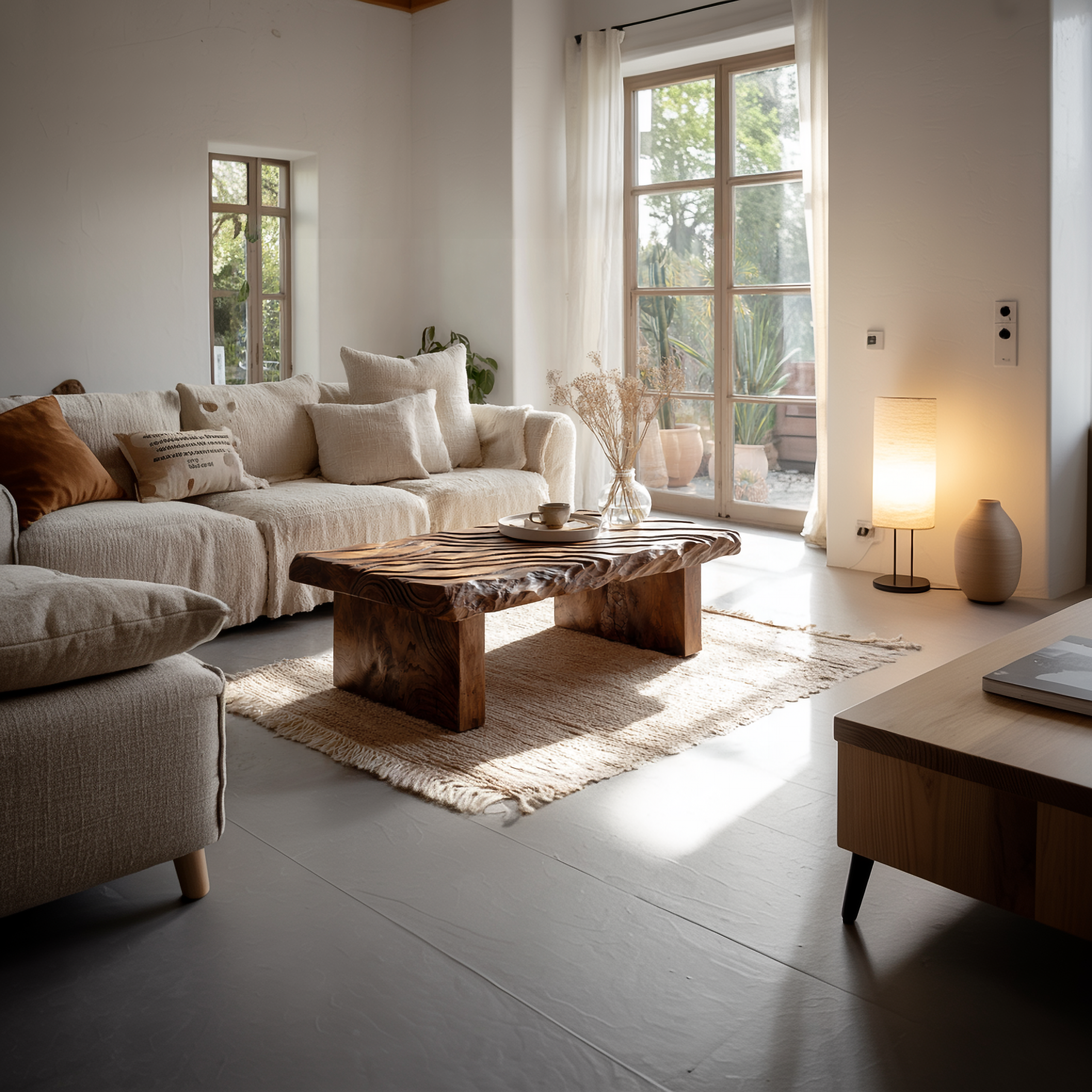 Rustic Live Edge Coffee Table Living Room SINLSACF274