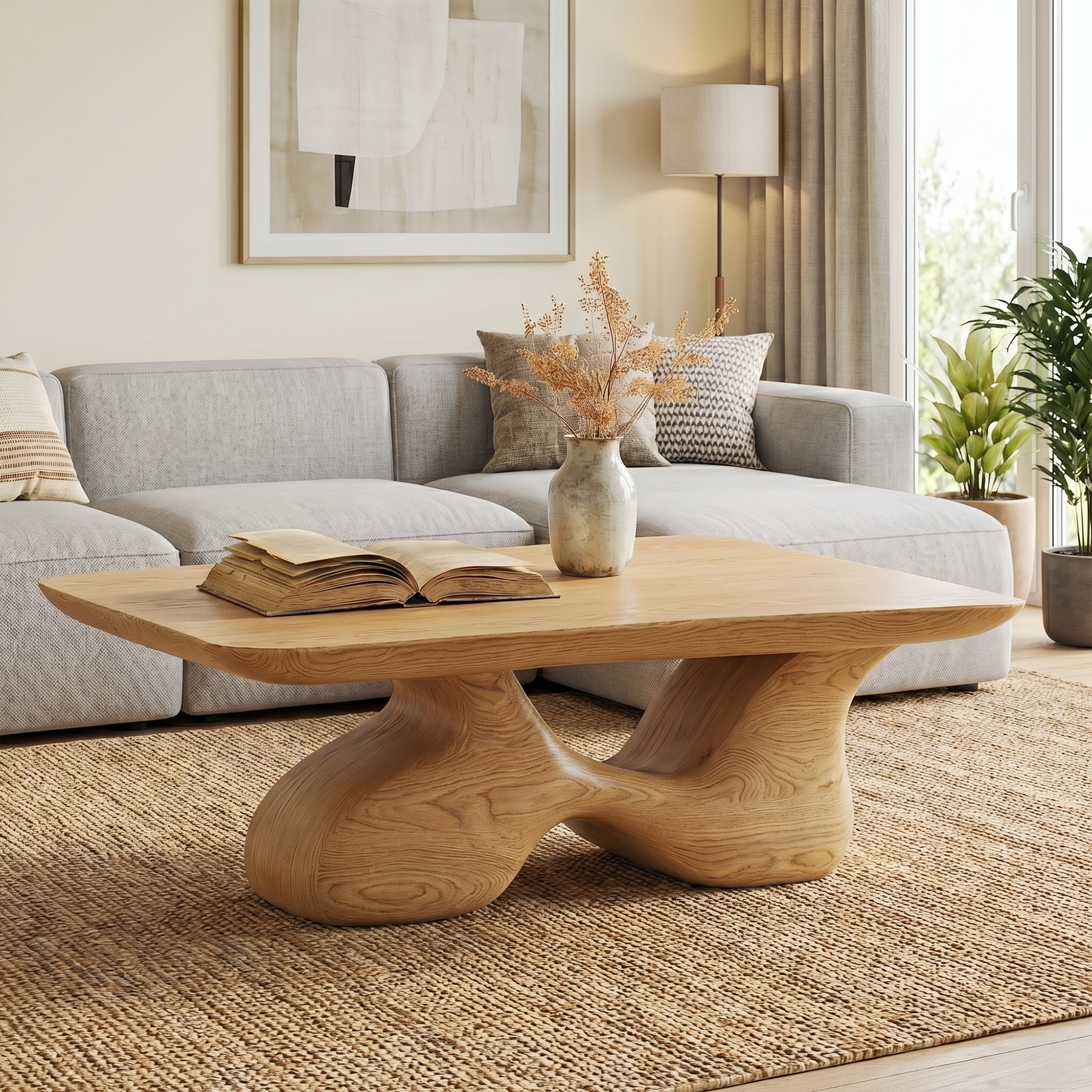Mid Century Wooden Coffee Table For Living Room And Lounge SINLKICF357