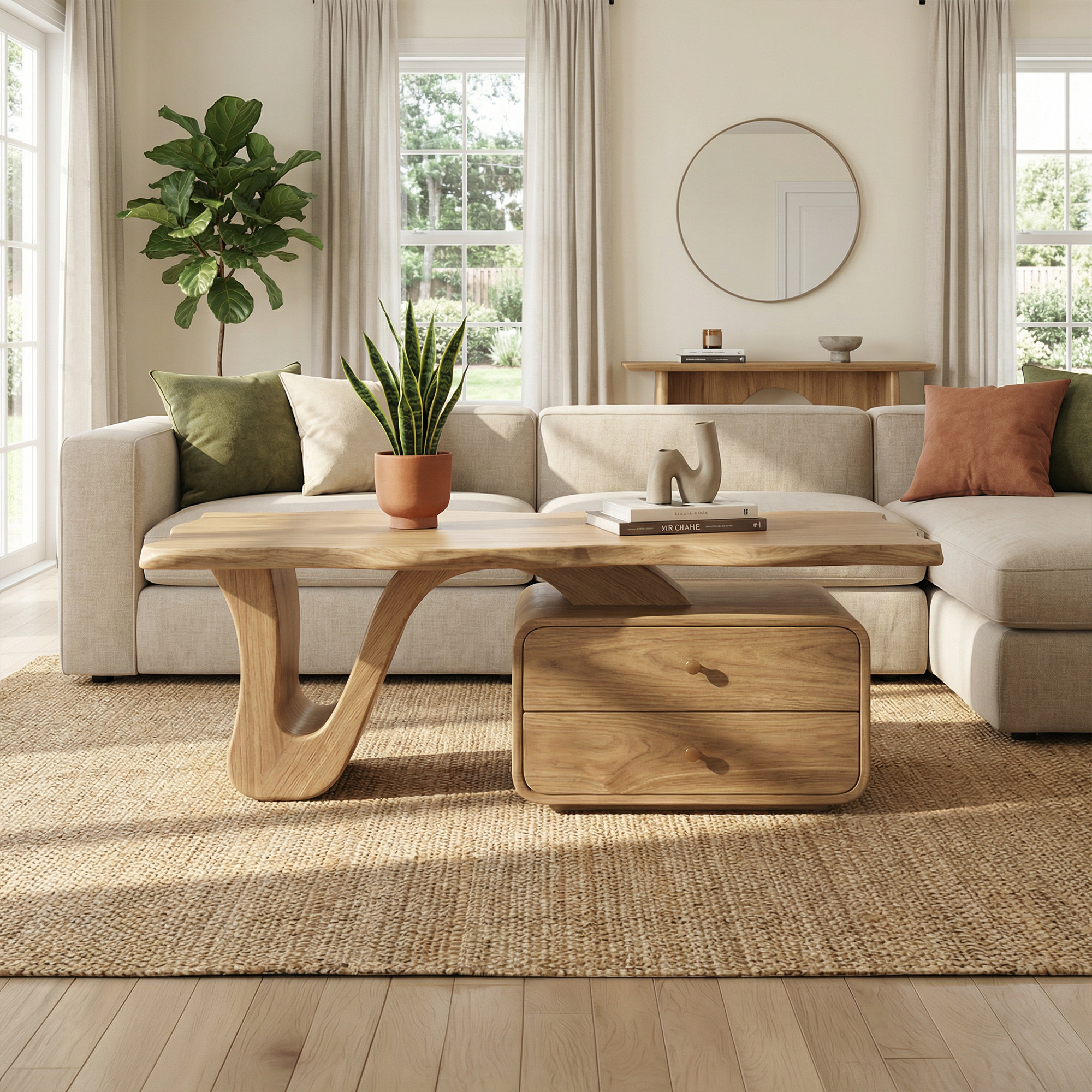 Modern Coffee Table With Storage For Living Room And Lounge SINLKICF358