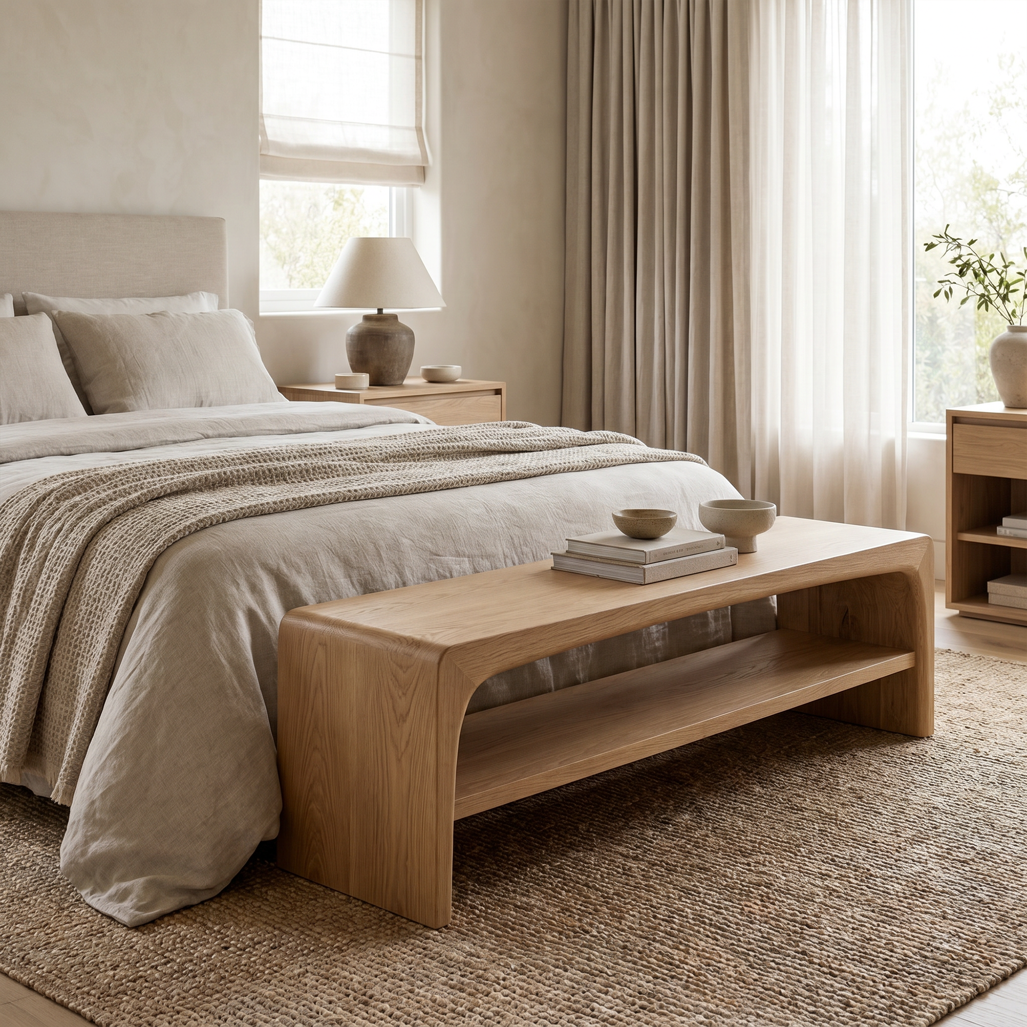 Rustic Live Edge Bench With Open Shoe Storage Shelf For Entryway SINLKIRS113