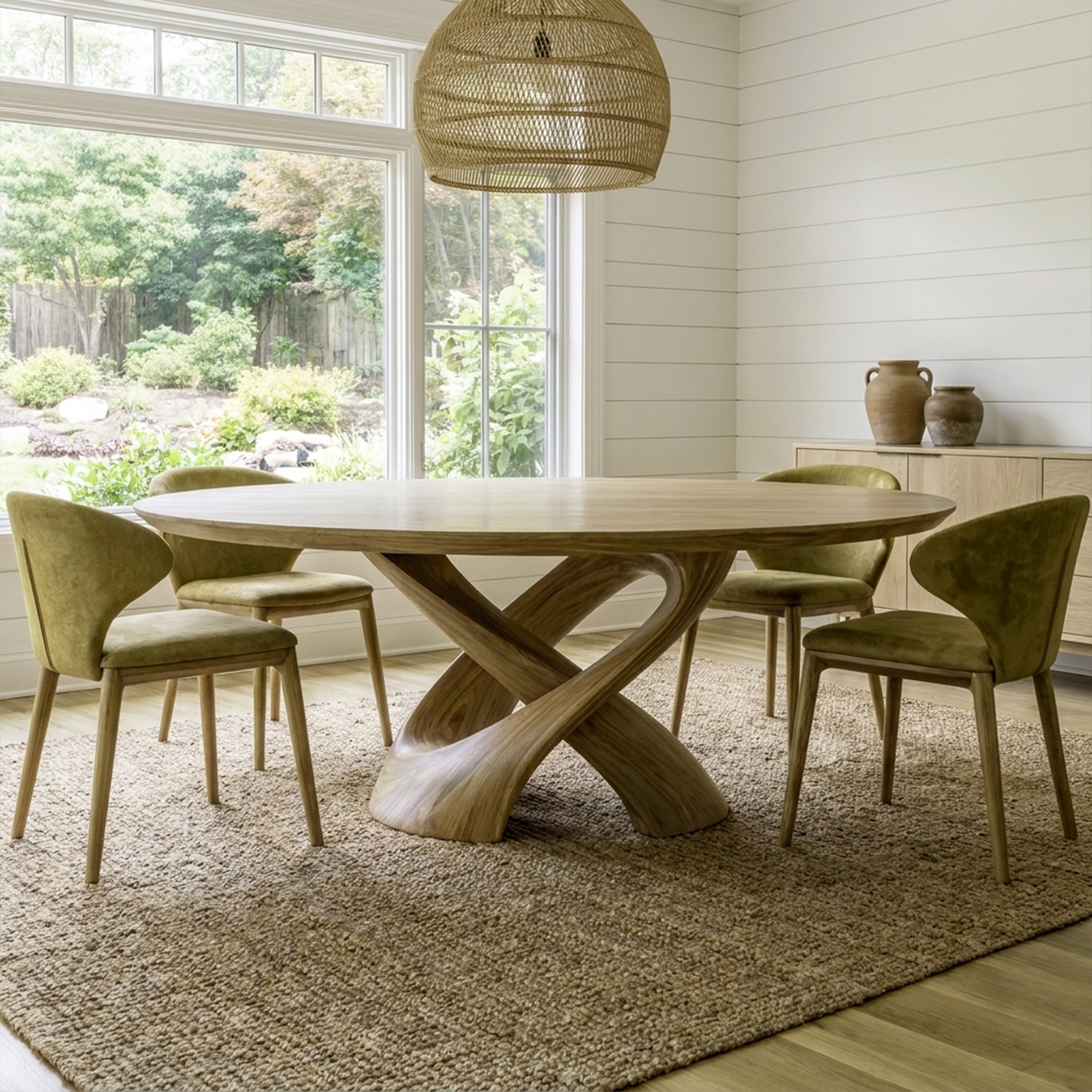 Rustic Handmade Live Edge Dining Table Kitchen SINLKIDT124
