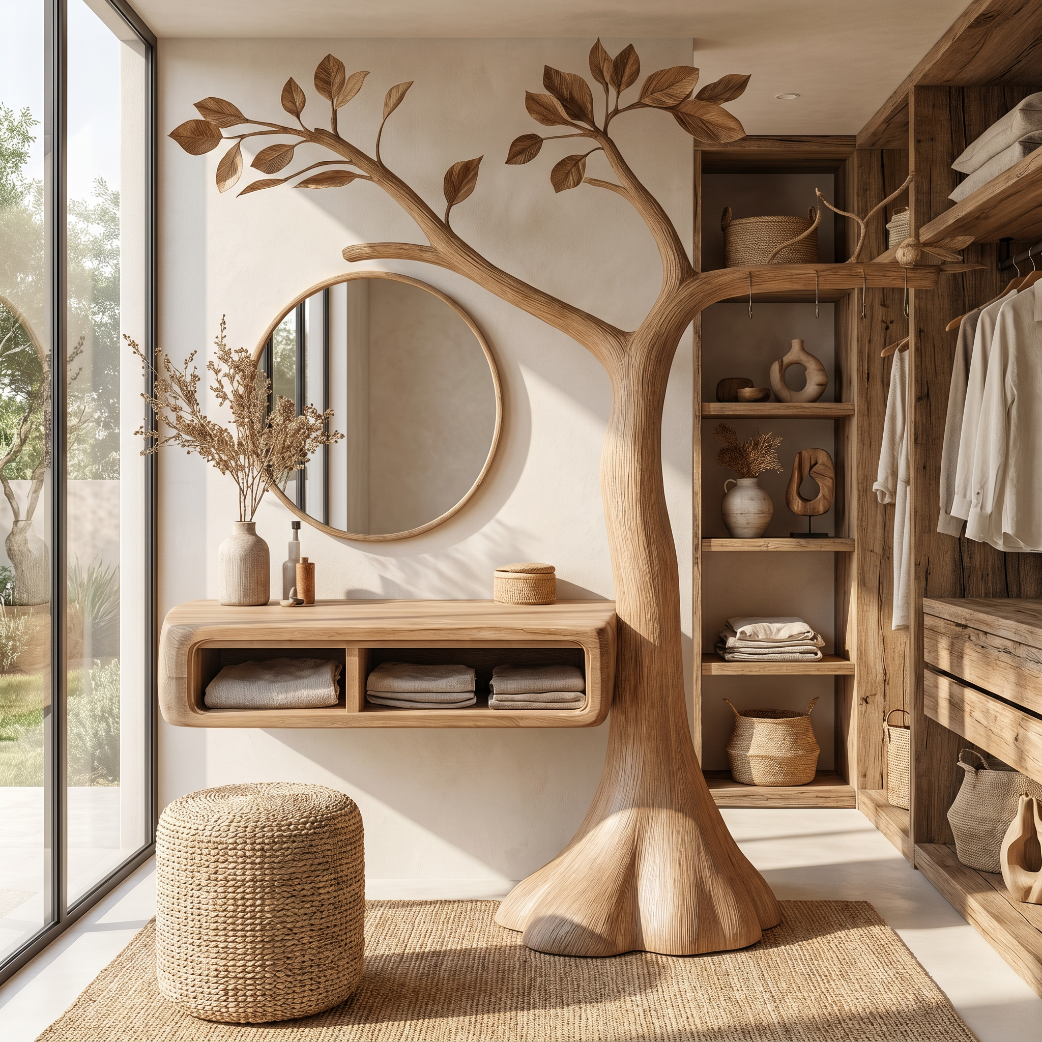 Natural Makeup Vanity Bedroom And Dressing Room SINLSABDT080