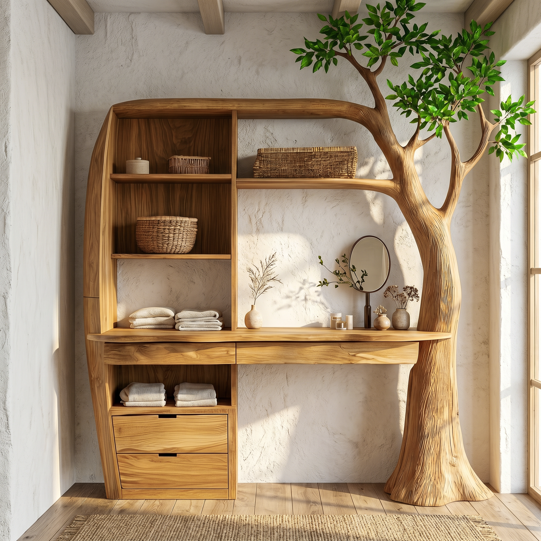 Natural Makeup Vanity Bedroom And Dressing Room SINLSABDT080
