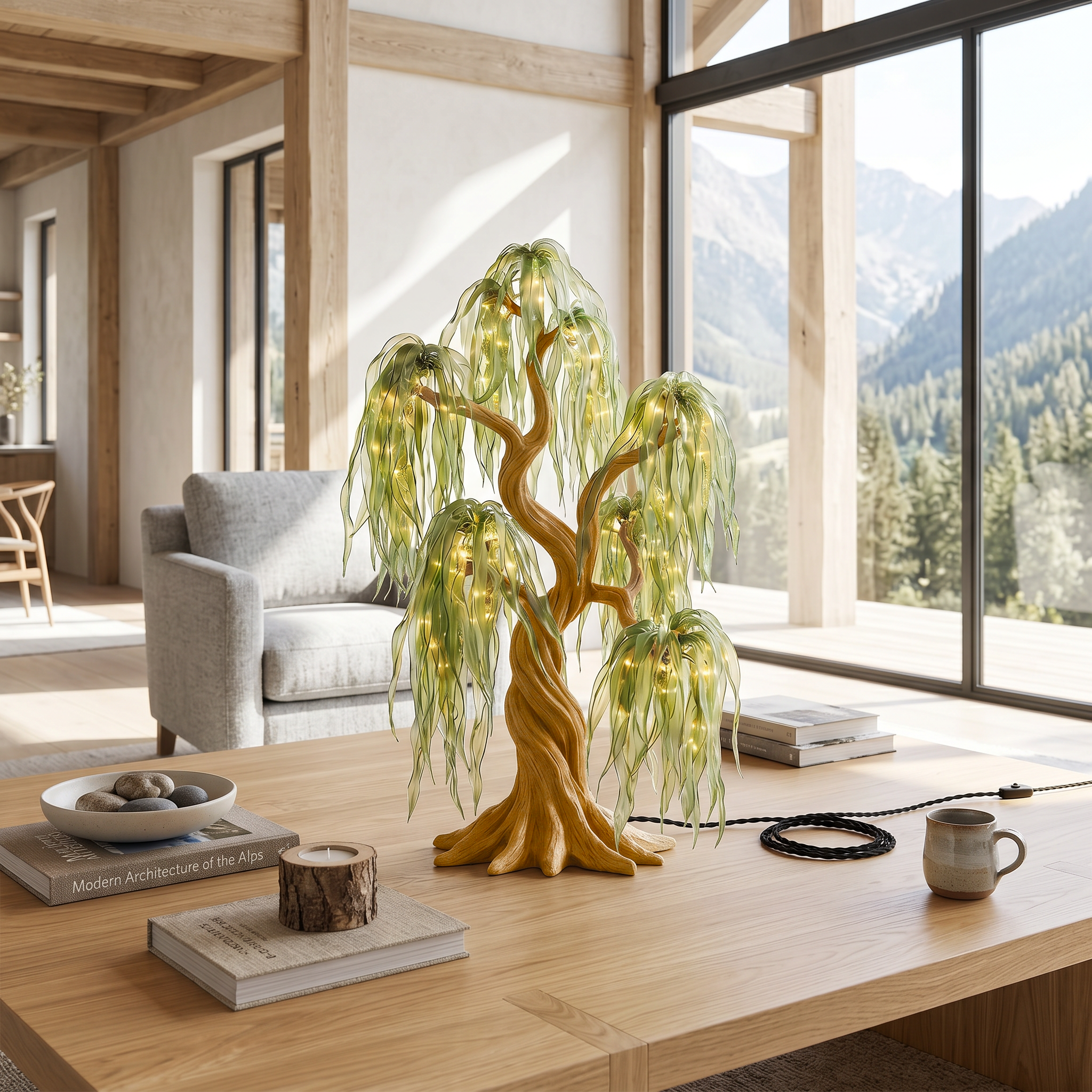 Minimalist Tree Table Lamp For Living Room Decor SINLSATL017