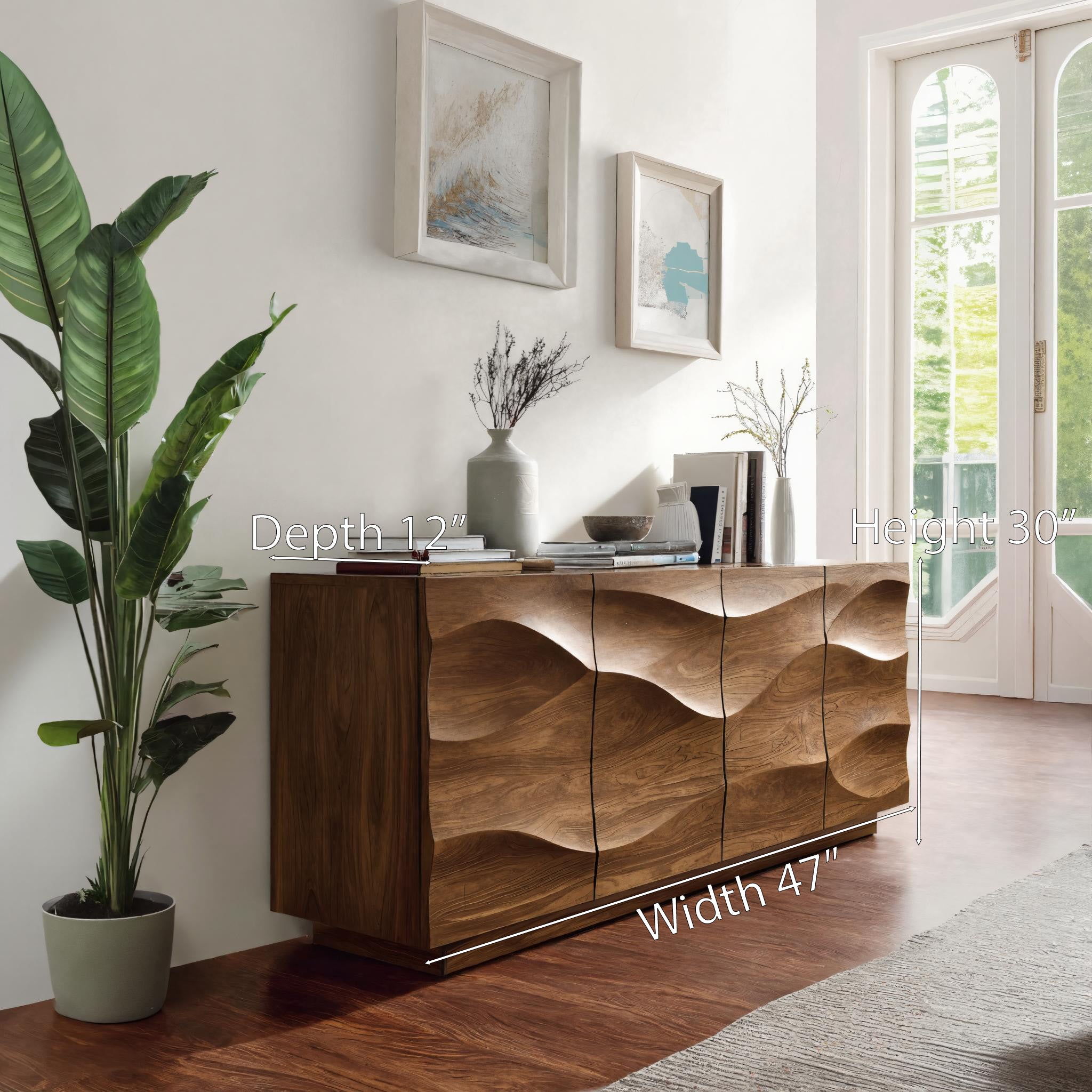 Modern Wave Sideboard For Dining Or Living Room SITHHNSIB012