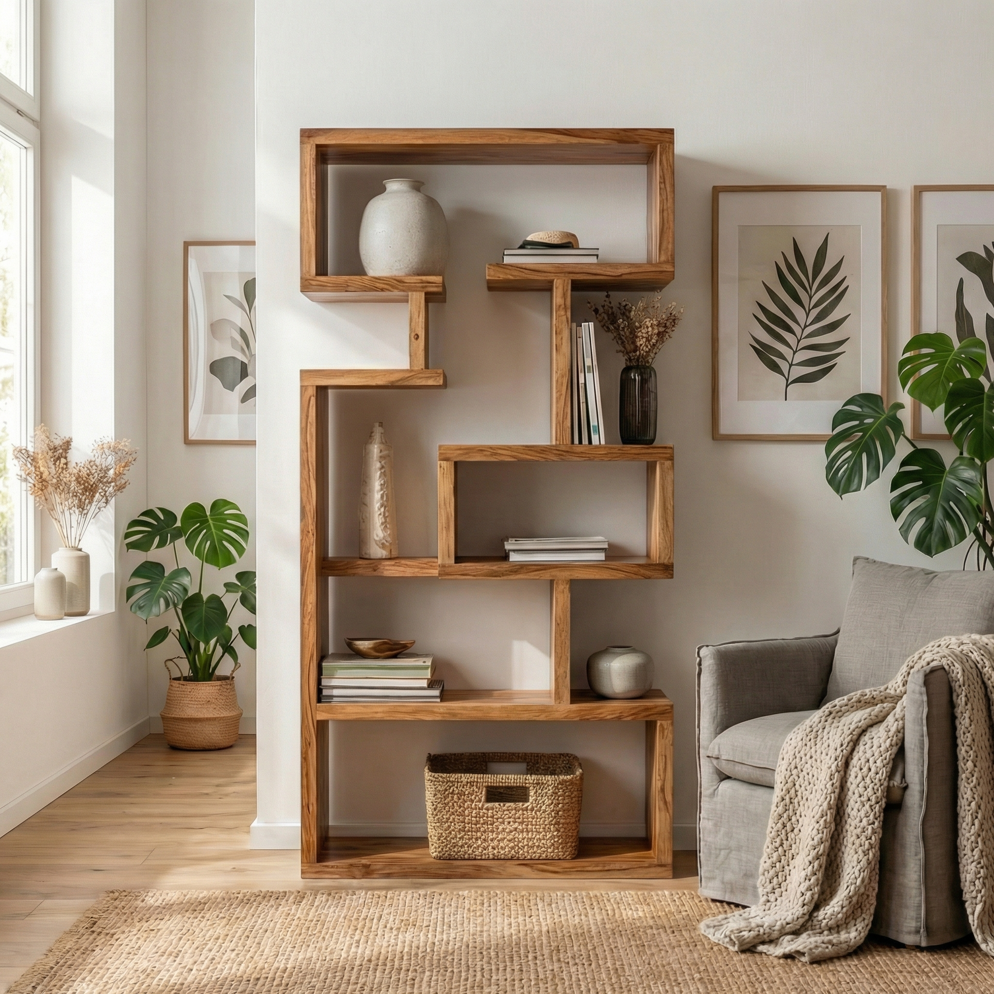 Mid Century Modern Display Cabinet For Living Room And Office SINLSASC486