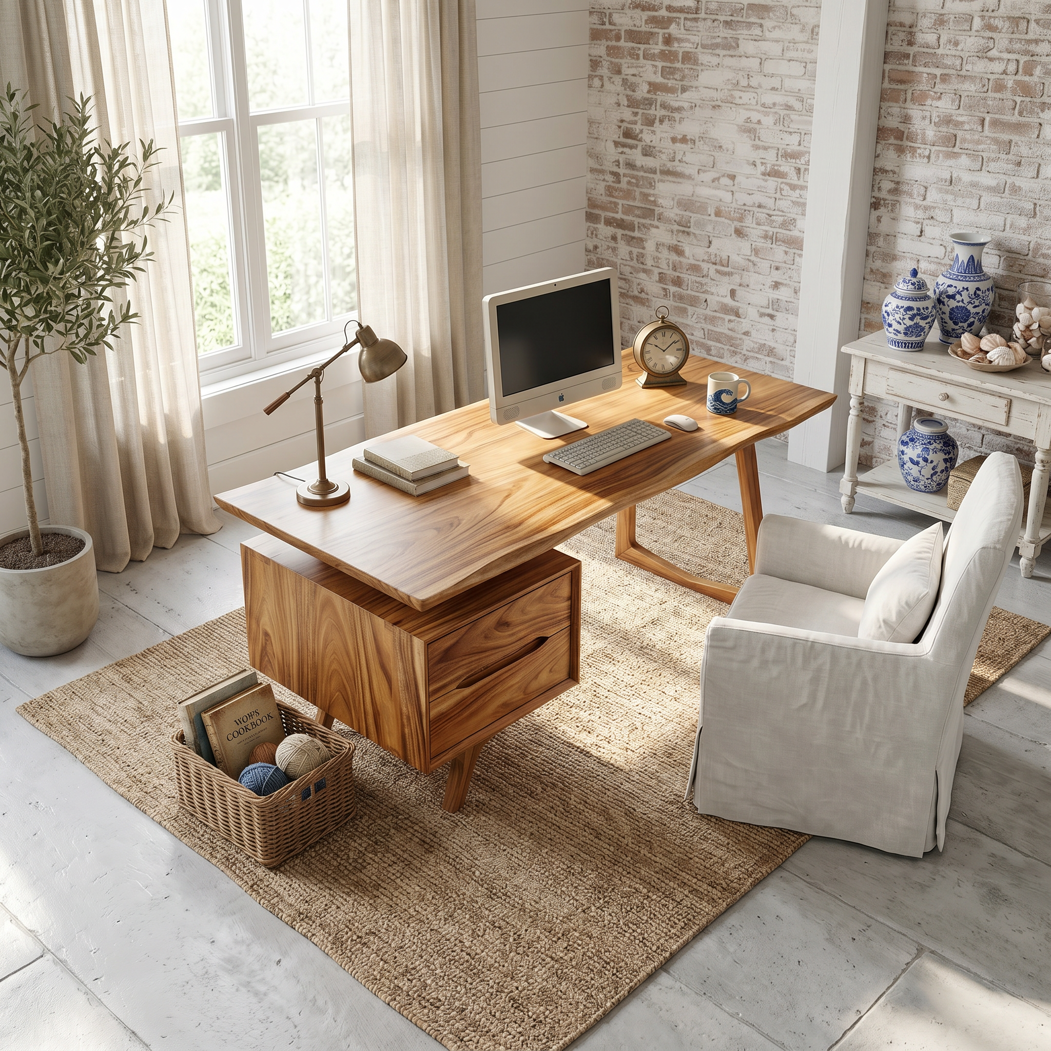 Contemporary Dual Pedestal Executive Desk Luxury Office SILDTTRDE037