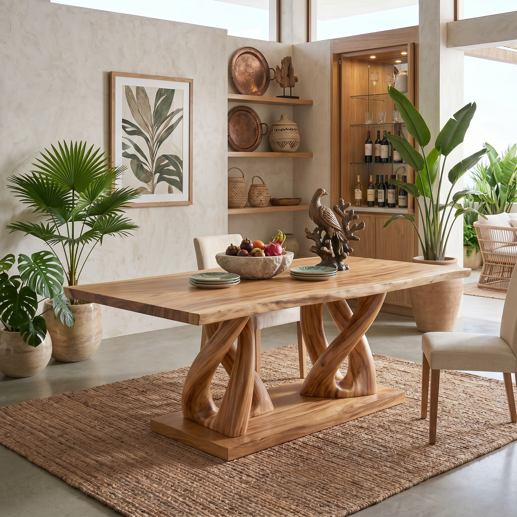 Coastal Rectangular Banquet Table For Resort Dining Room SILDTTRDN075