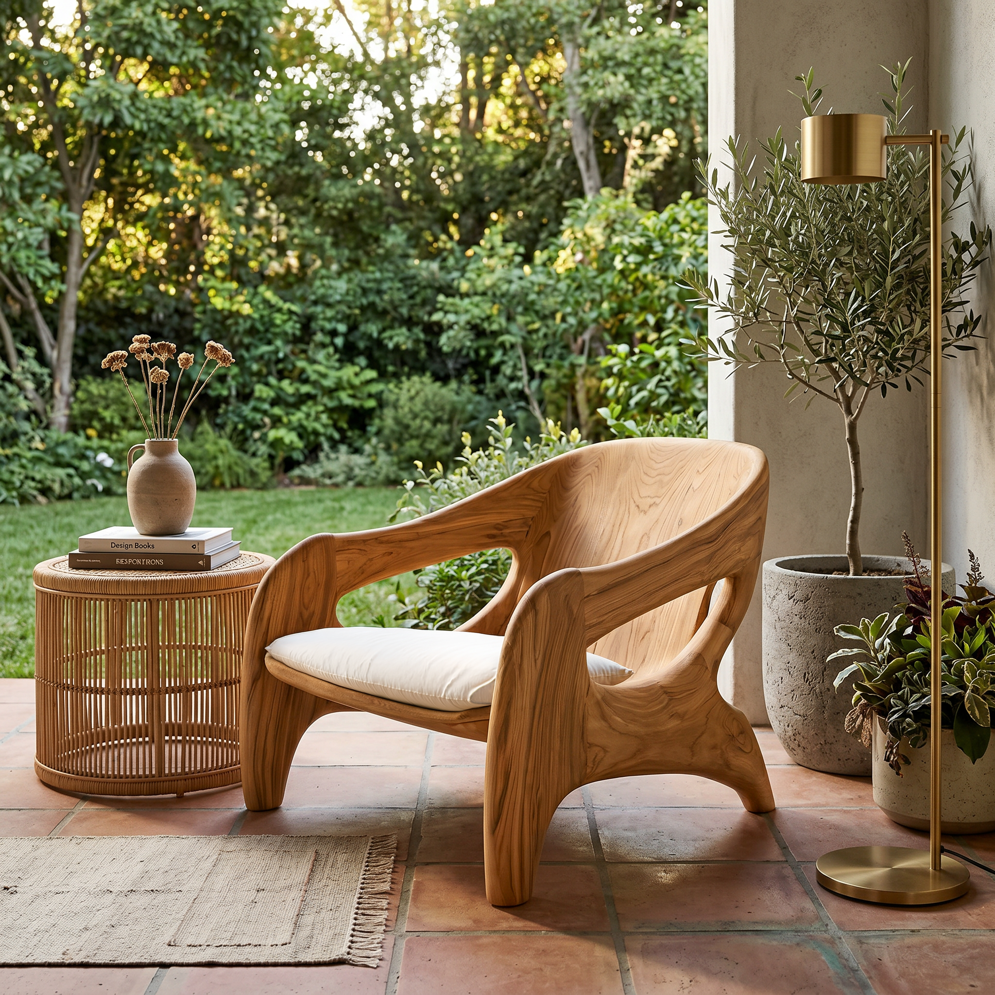 Modern Sculptural Accent Chair For Reading Corner SITHTTACC003