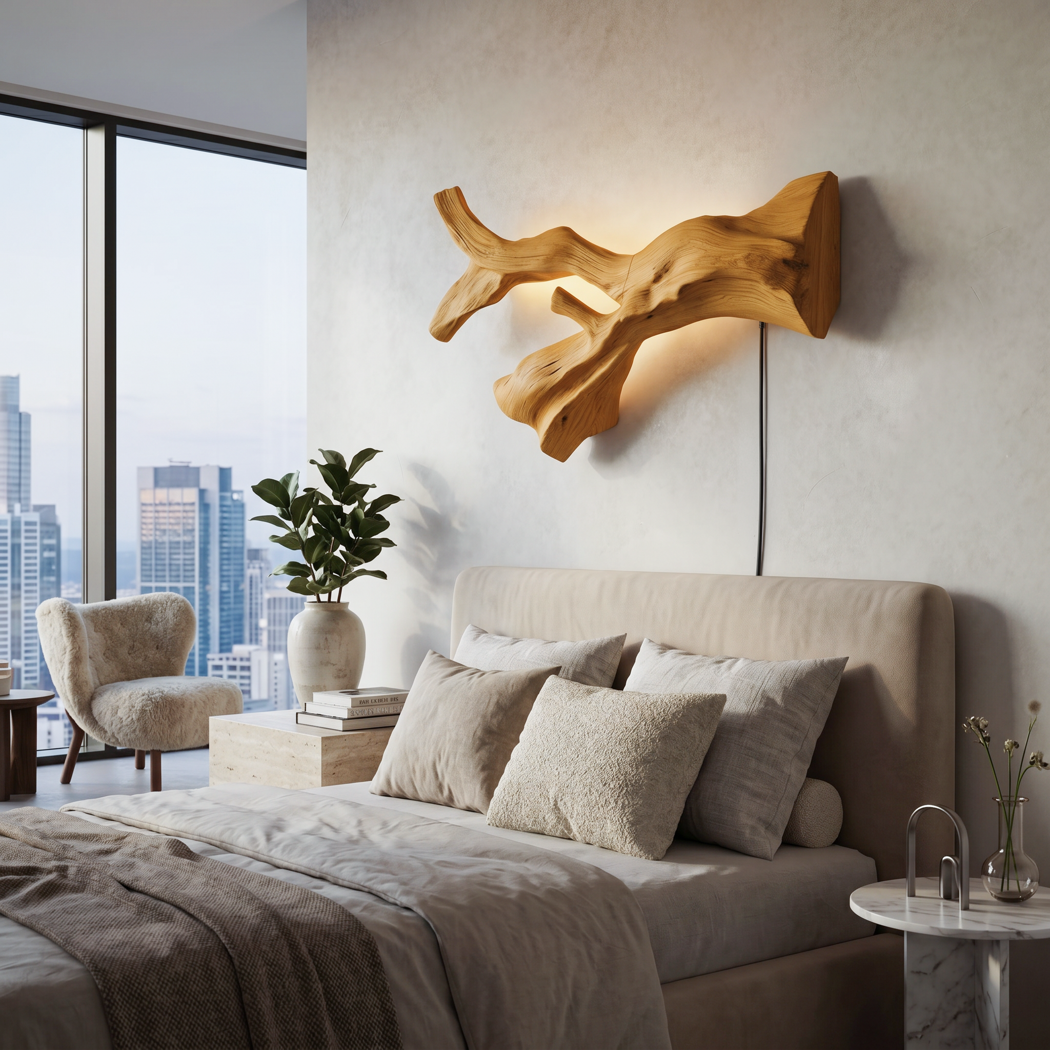 Rustic Natural Wall Lamp For Hallway SITHTTLAM021