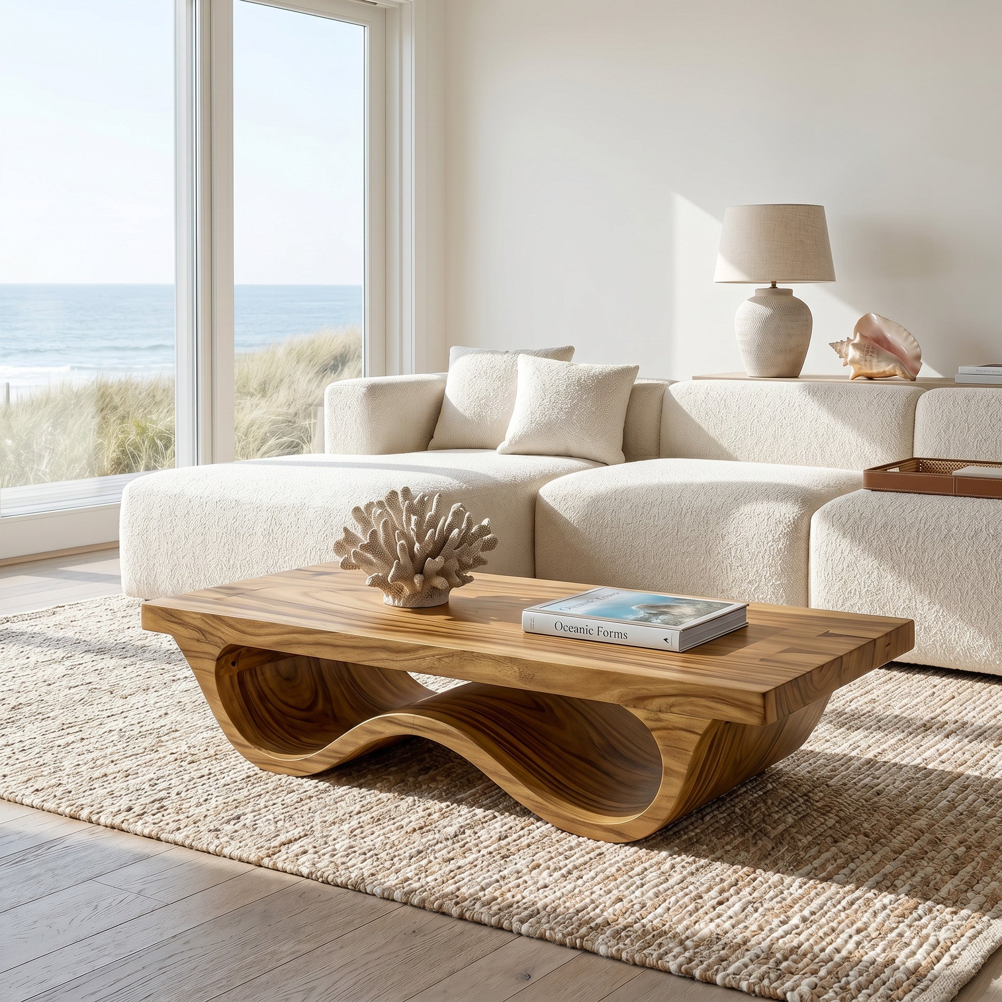 Contemporary Coffee Table Curved Leg Design For Living Room RTTHHNCF058