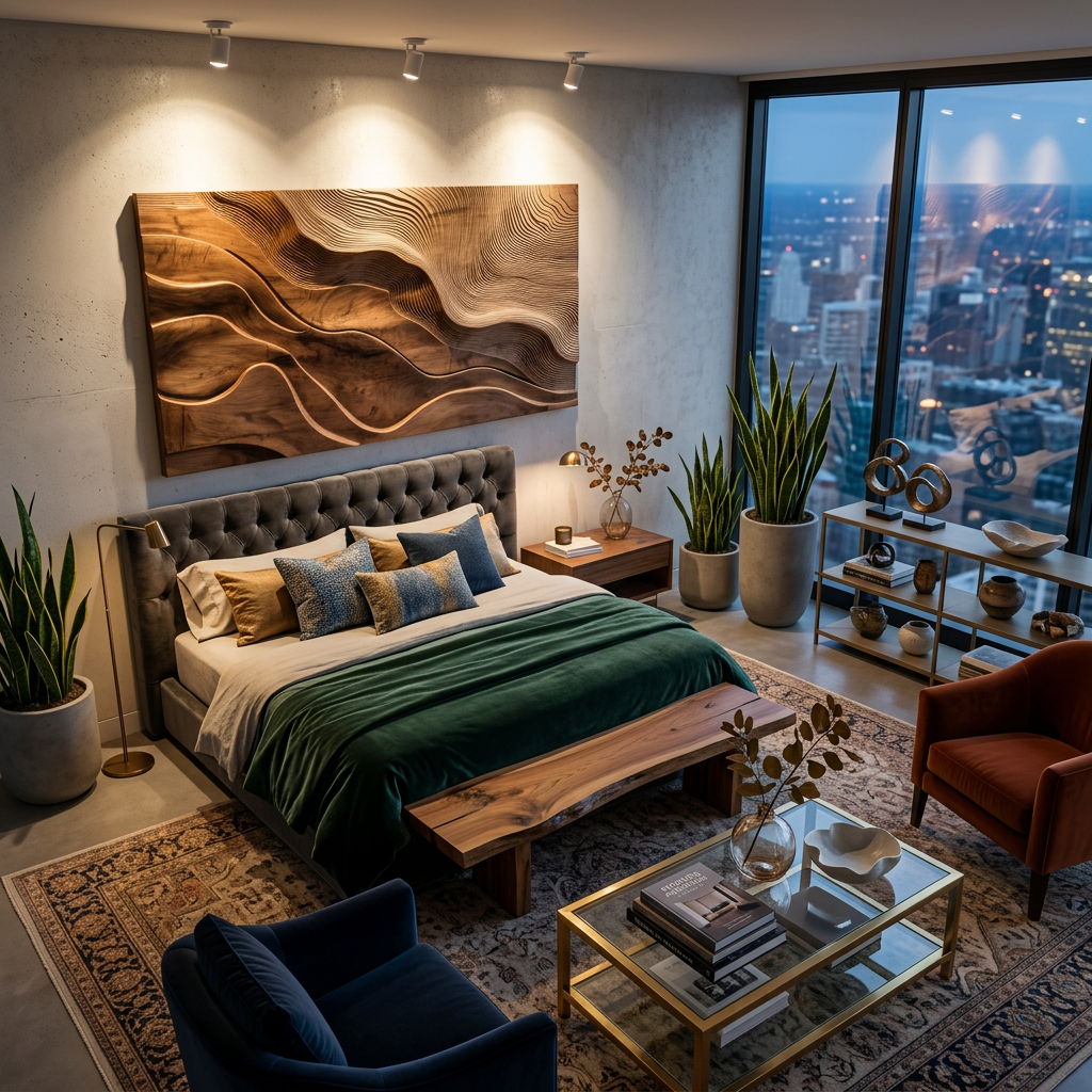 Modern Wall Art With Flowing Design For Living Room SITHTTWA032