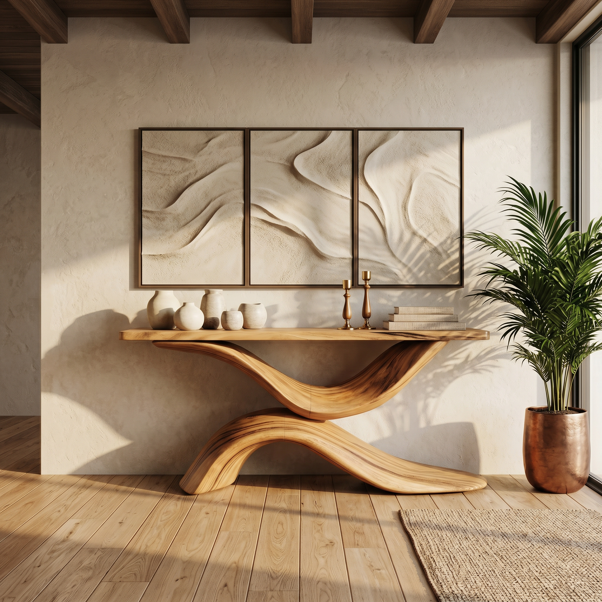 Handcrafted Live Edge Console Table Furniture Decor SILDTTNCS214
