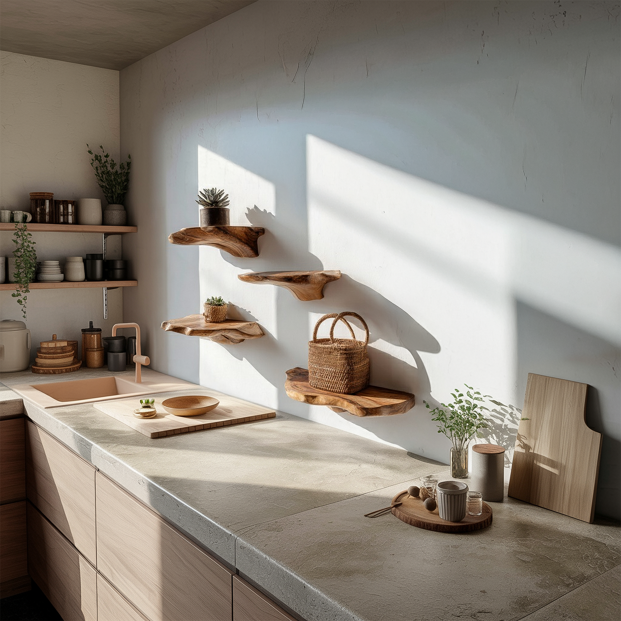 Rustic Mushroom Shelf Living Room Or Kitchen SINLSAFL462