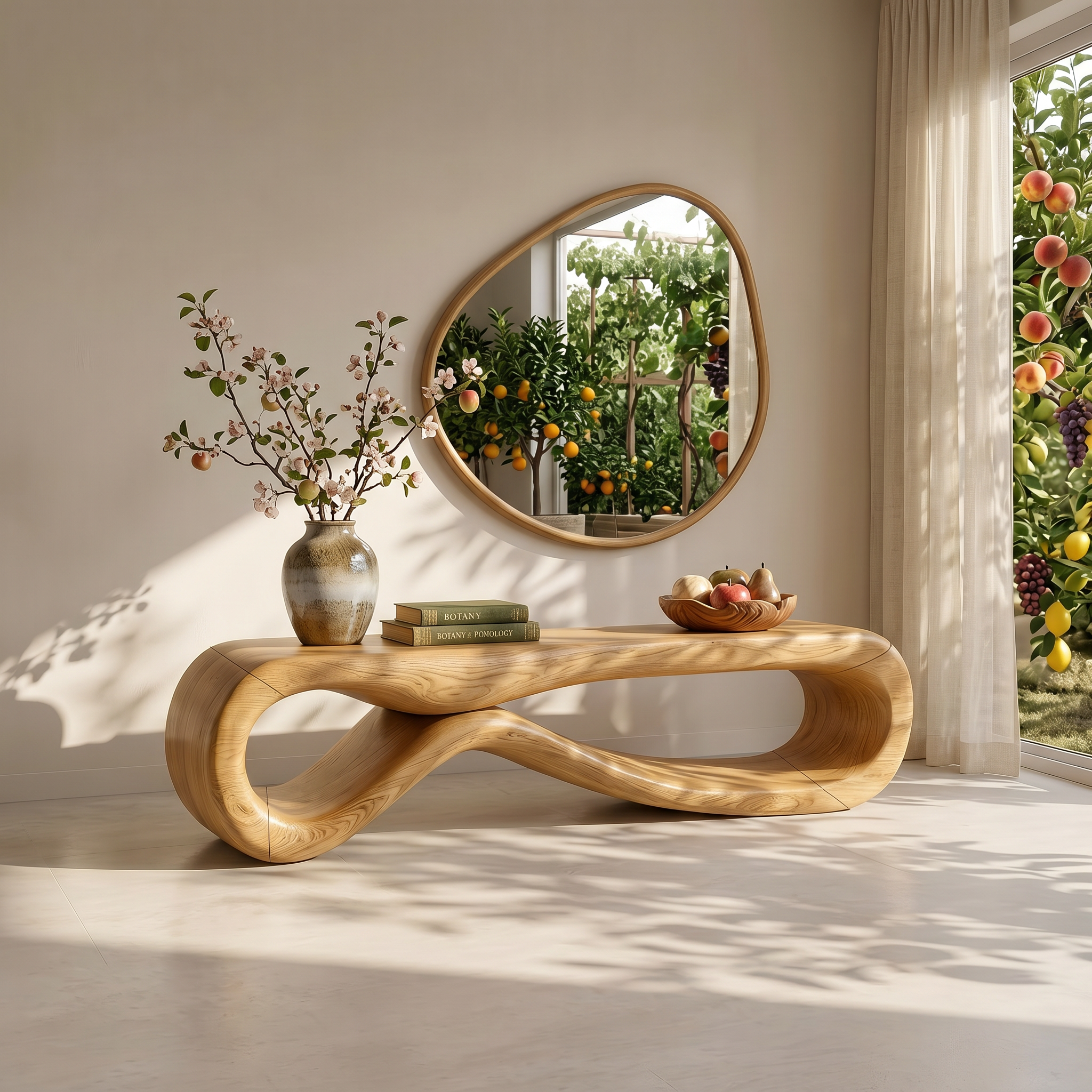 Organic Sculptural Bench Coastal Residence SILDTTRBEN067