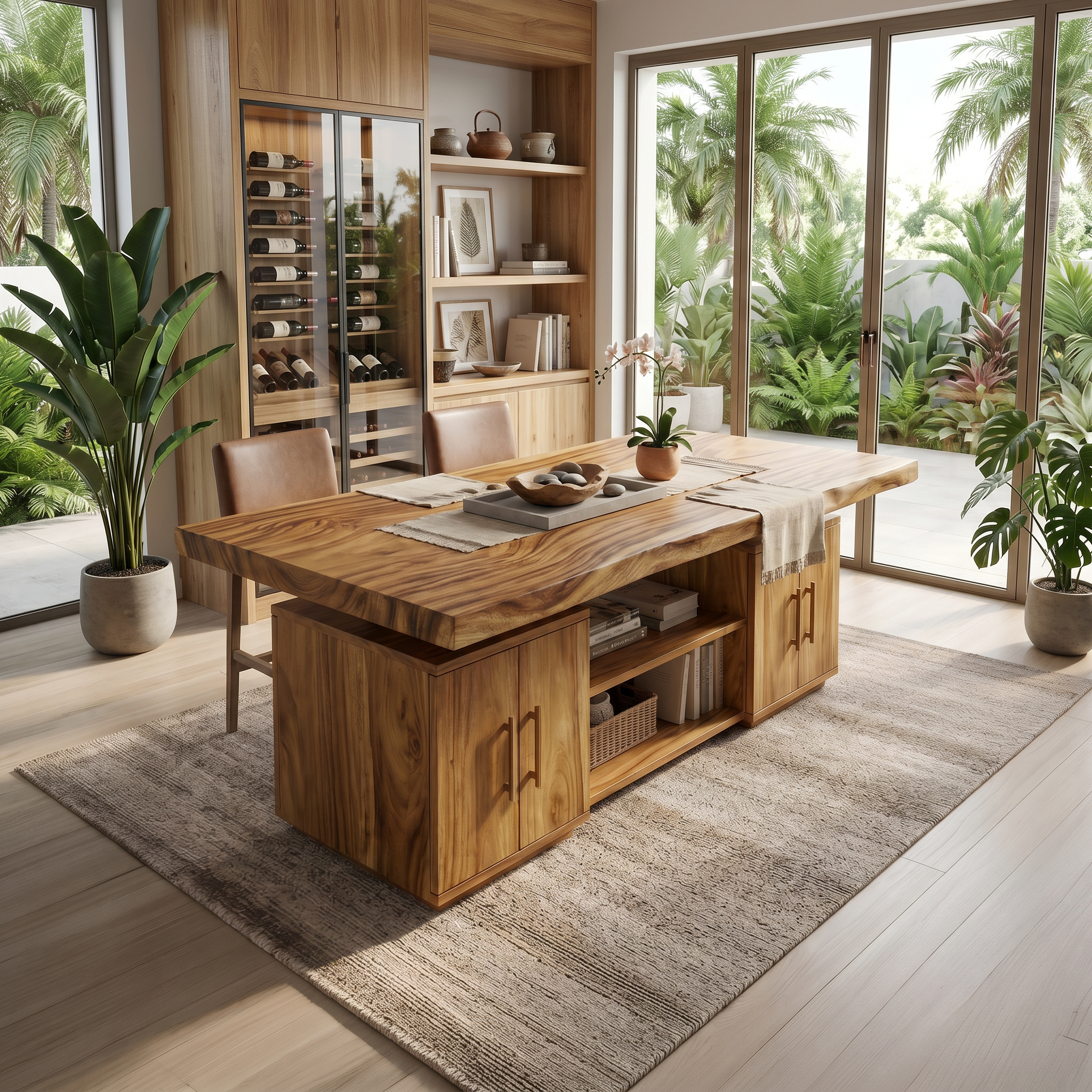 Cross Base Dinner Table For Bright Dining Room SILDTTRDN071